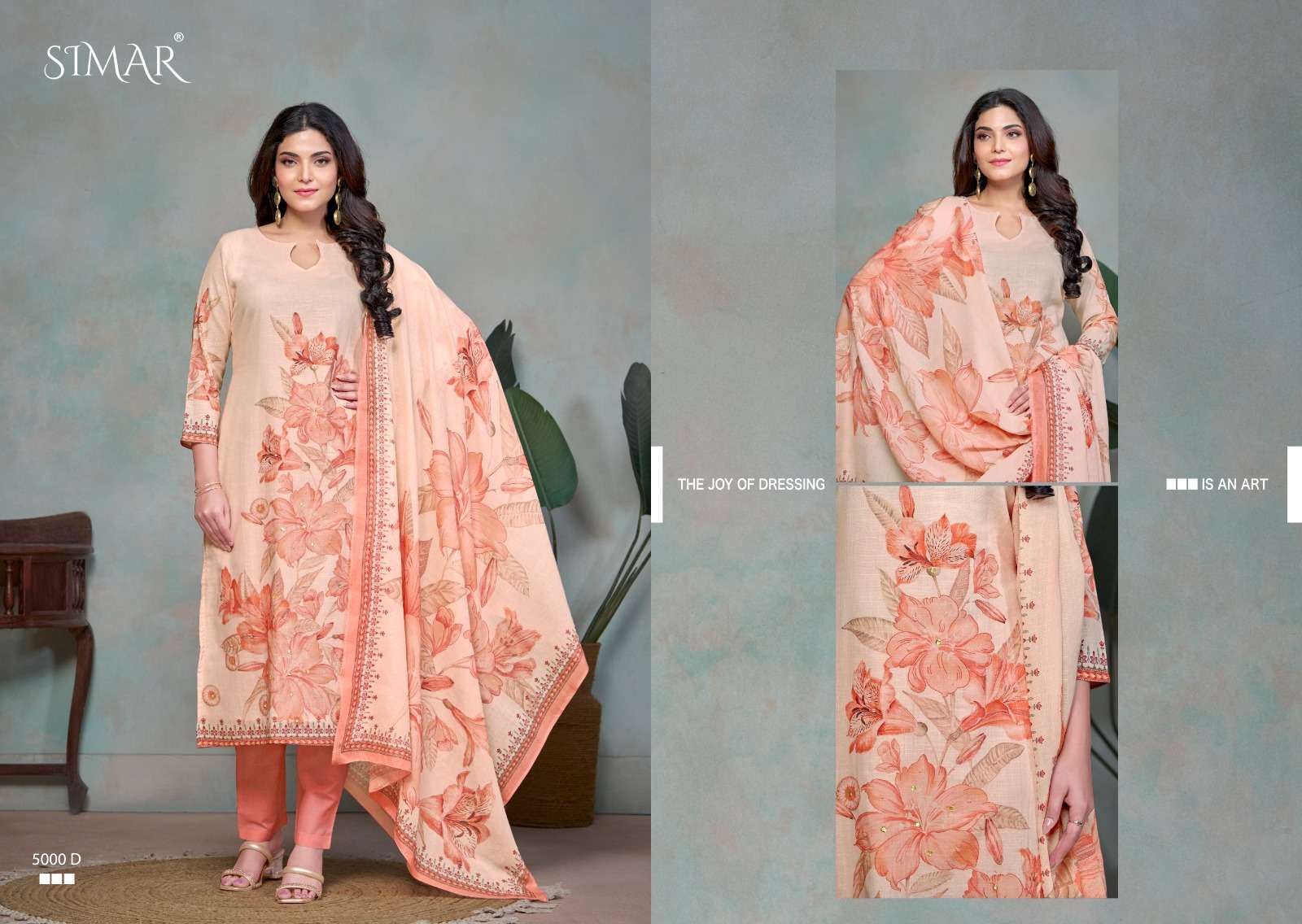 didaar by glossy pure linen cotton designer salwar kameez catalogue wholesale surat gujarat