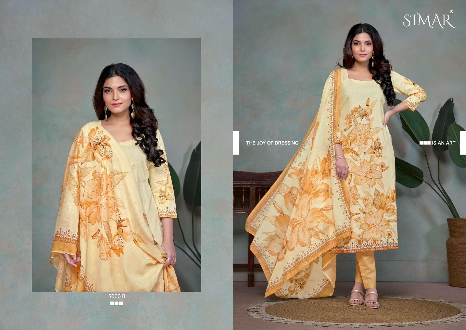 didaar by glossy pure linen cotton designer salwar kameez catalogue wholesale surat gujarat