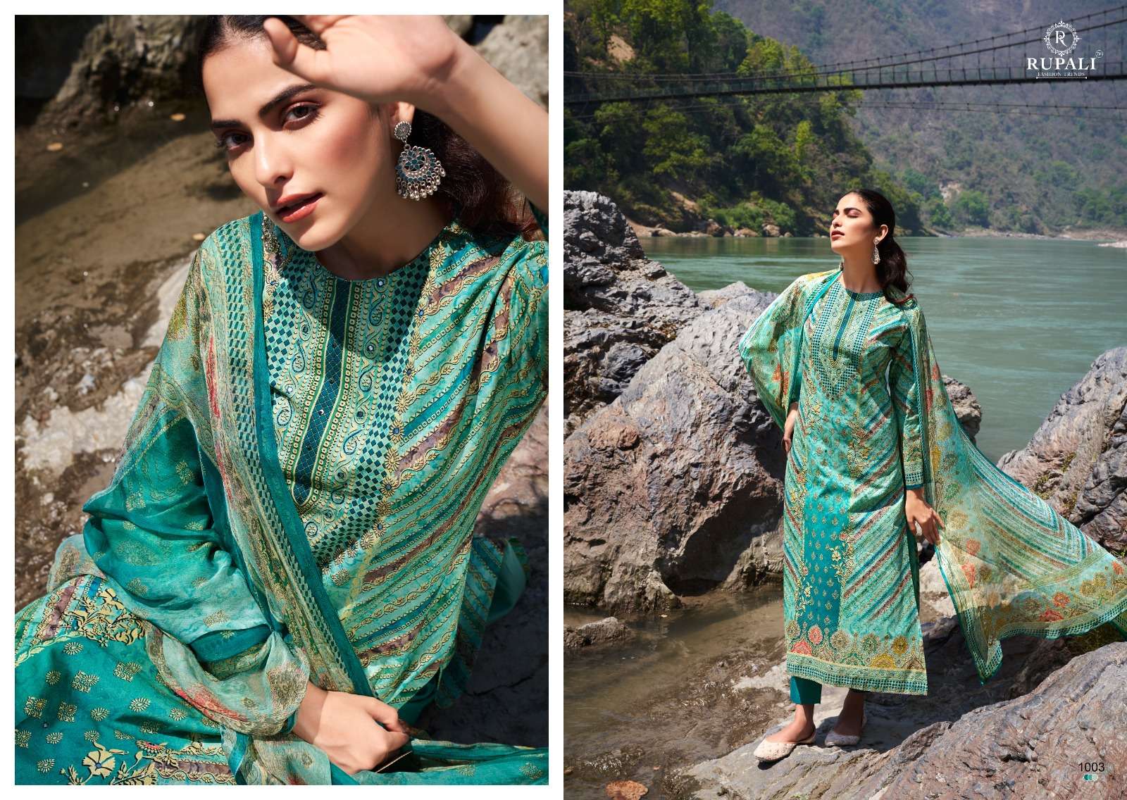 dreams by rupali fashion 1001 1004 summer special designer lawn cotton suits catalogue wholesaler surat gujarat
