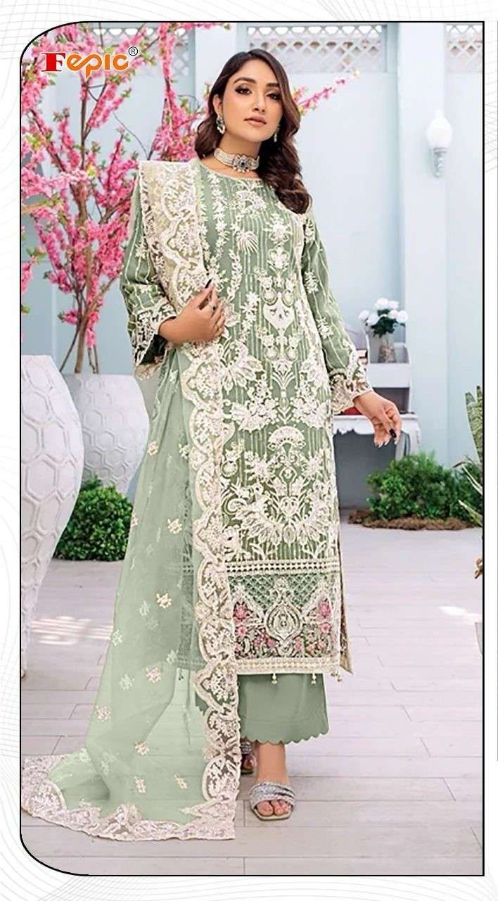 fepic 1761 colours latest designer pakistani salwar suits catalogue wholesaler surat gujarat 