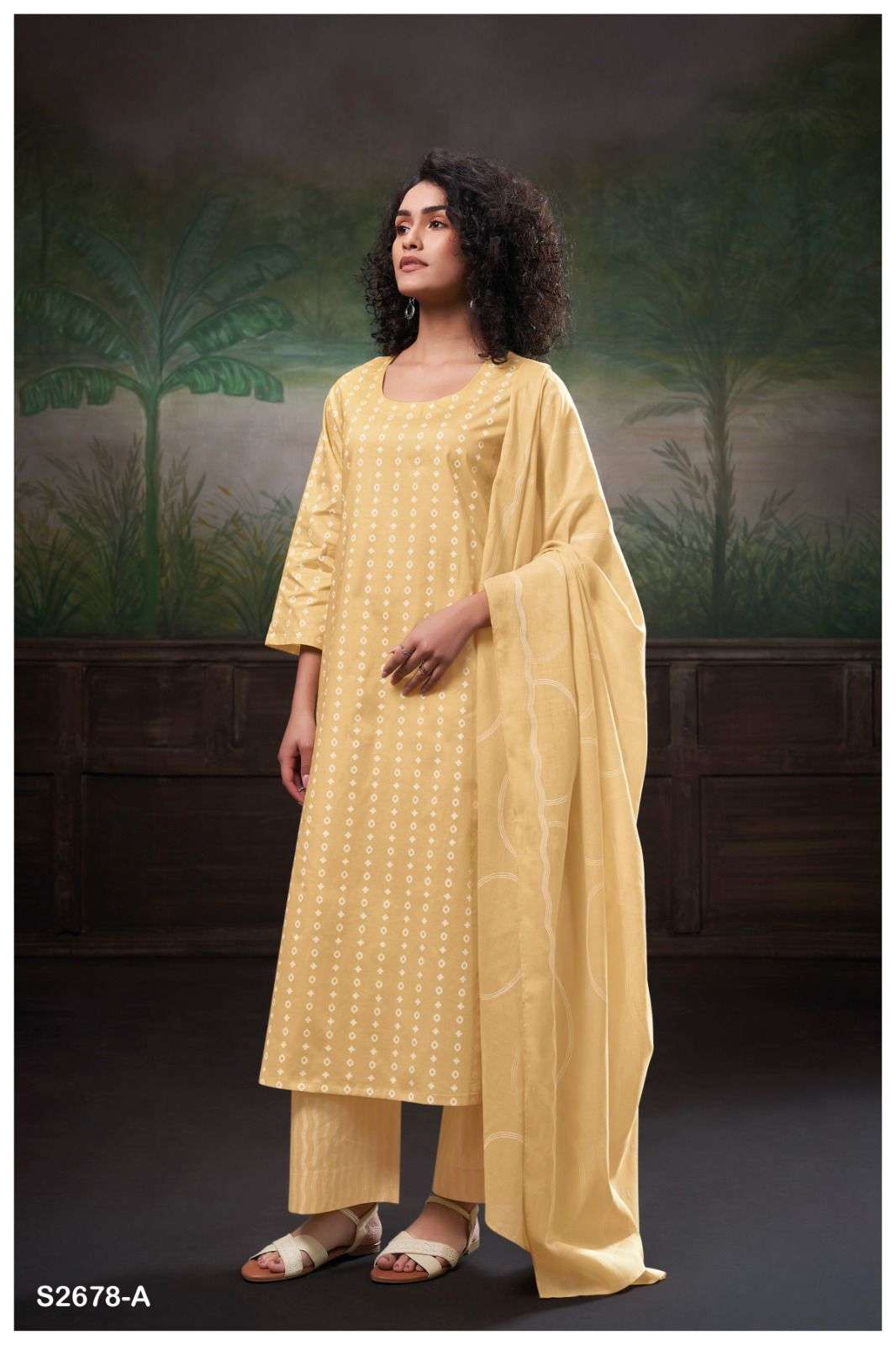ganga shivika 2678 exclusive party wear cotton summer catalogue at india 
