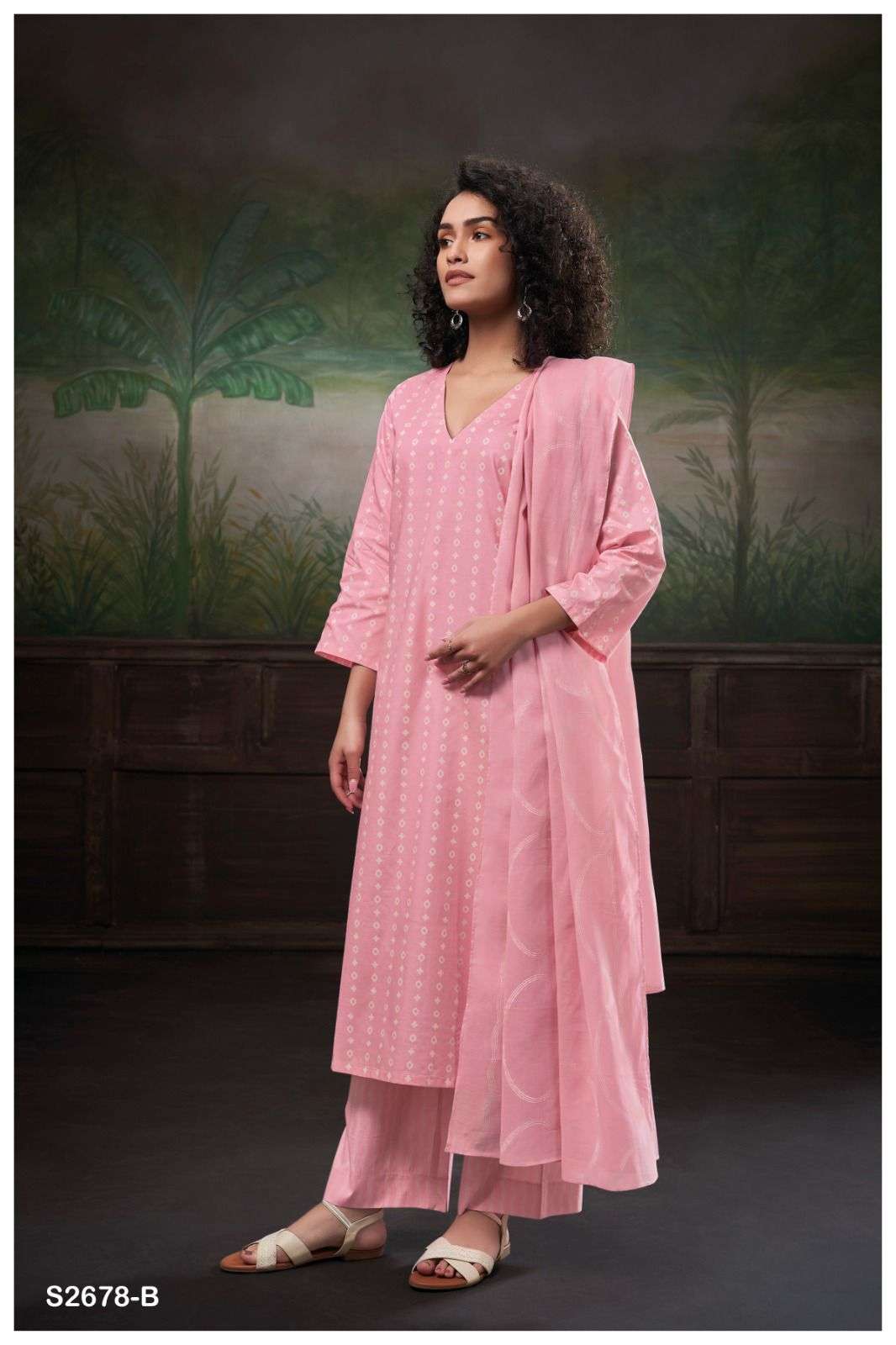 ganga shivika 2678 exclusive party wear cotton summer catalogue at india 