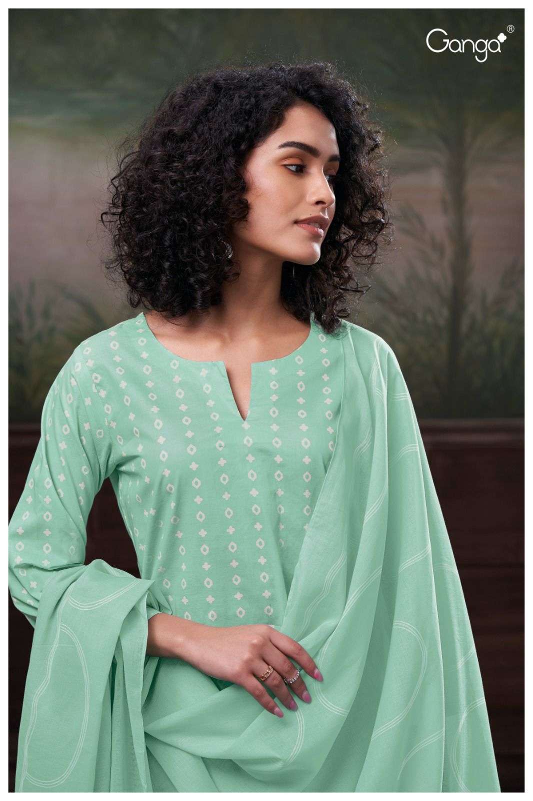 ganga shivika 2678 exclusive party wear cotton summer catalogue at india 