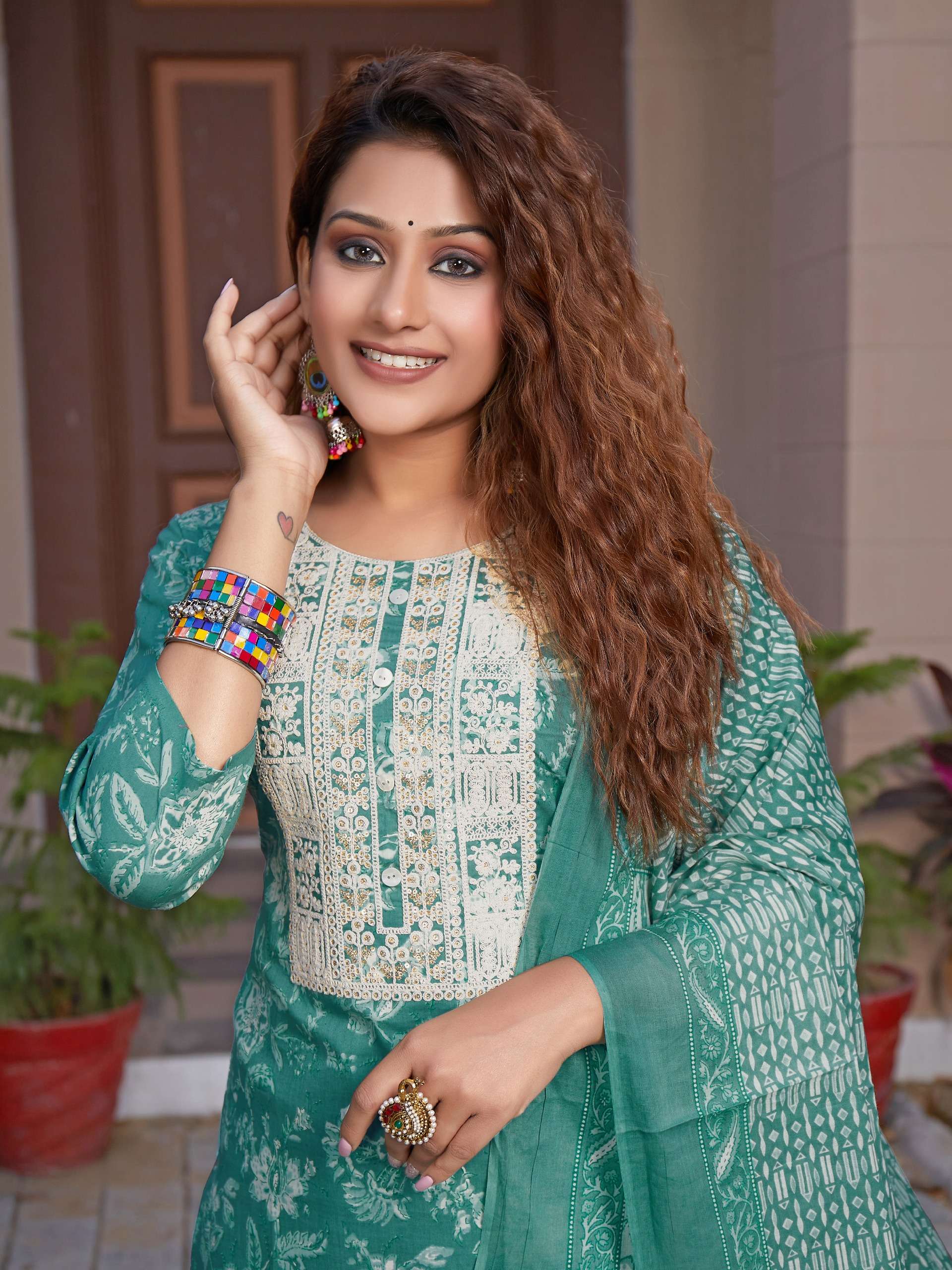 jewel by matru chhaya 1001-1005 series jaipuri cotton kurtis catalogue manufacturer surat gujarat 