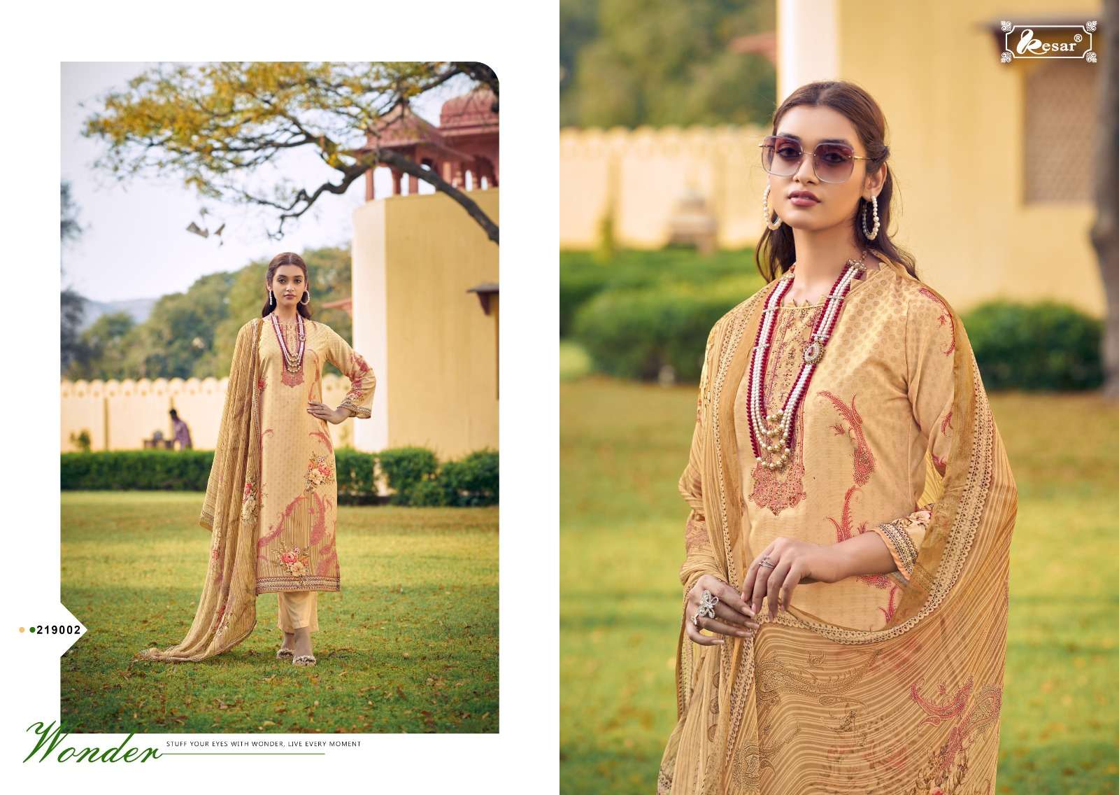 kesar sabina 10001-10006 series unstich designer material catalogue wholesale price surat gujarat
