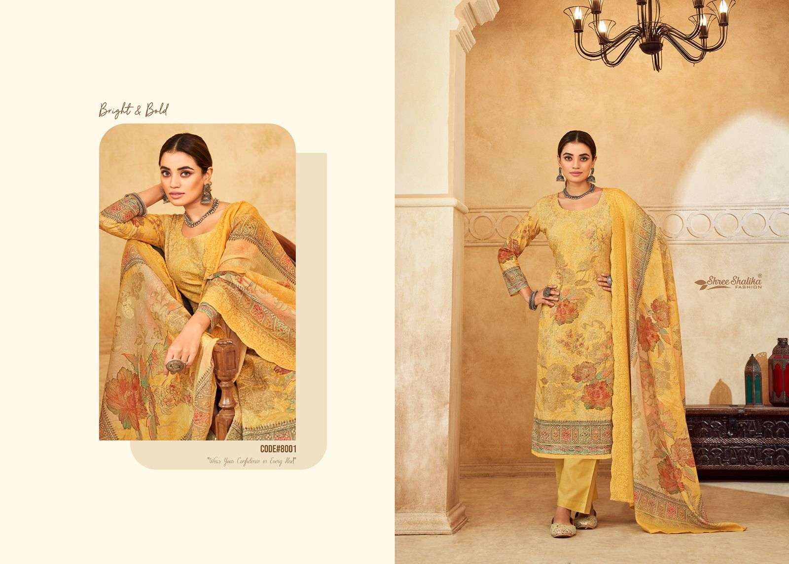 mannat vol-8 by shree shalika fashion 1001-1006 series unstich designer heavy material catalogue surat gujarat 