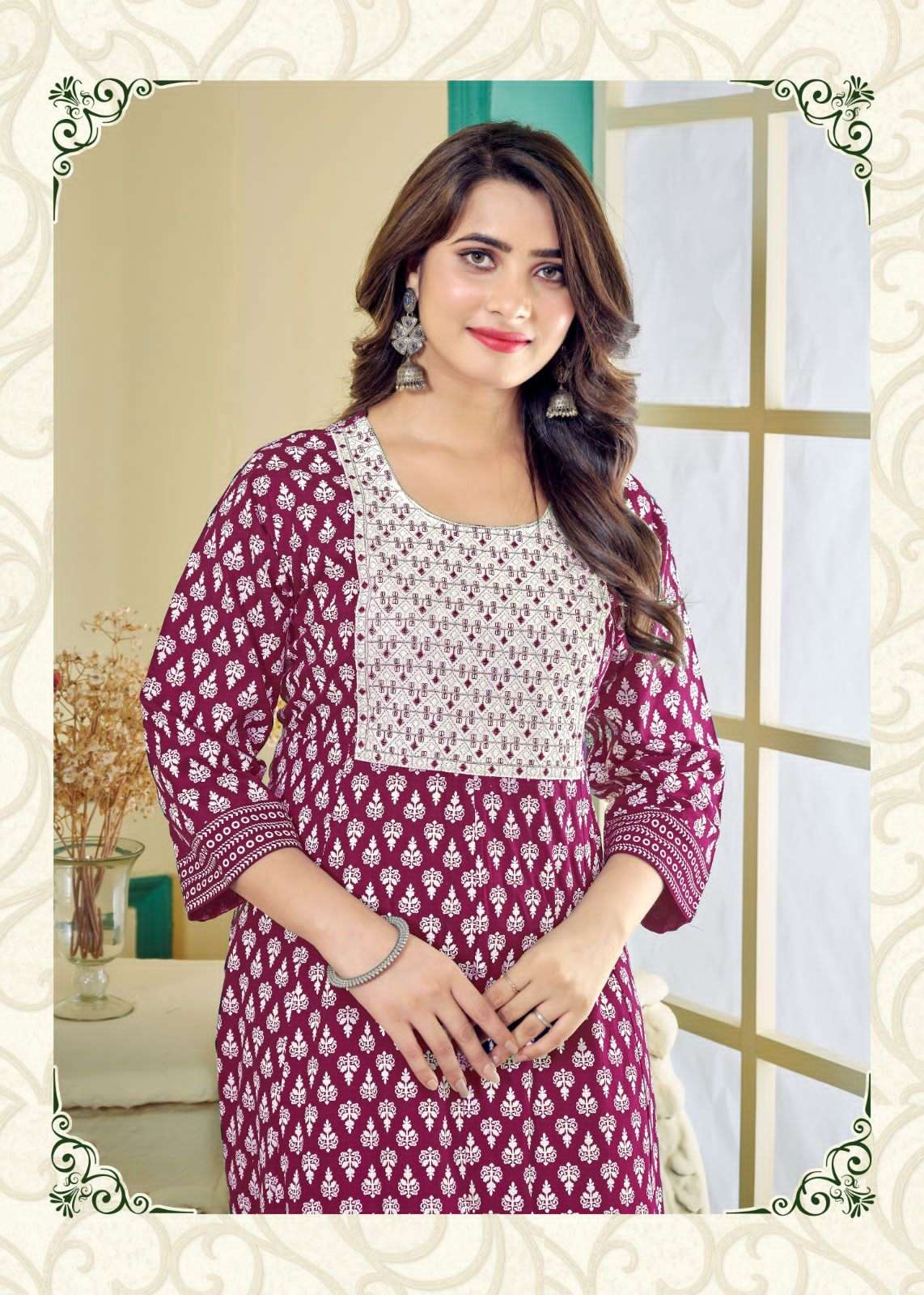 monalisa vol-2 by pratham fashion rayon designer kurtis catalogue wholesale price surat gujarat 