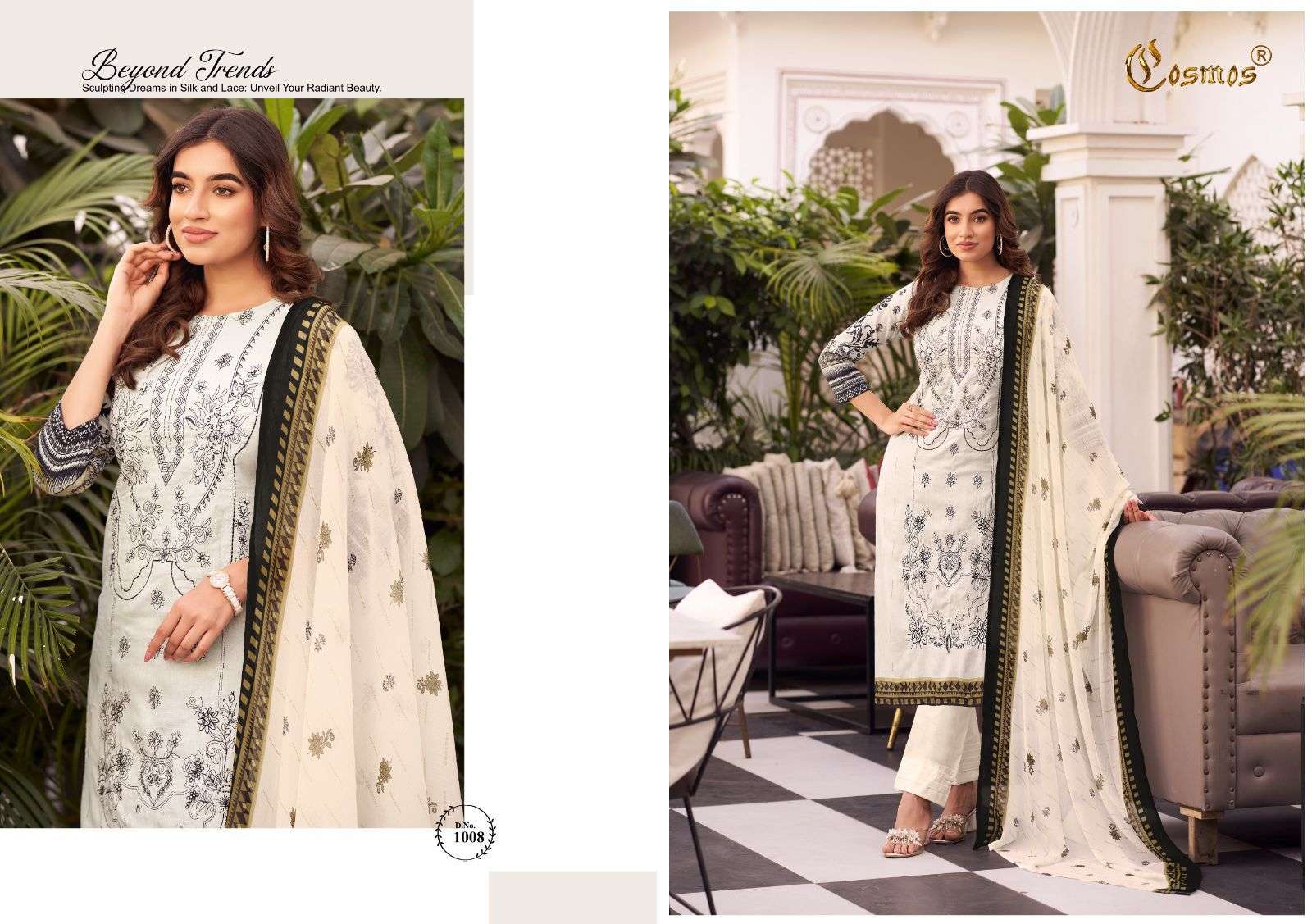 noor premium embroidered by cosmos 1001-1010 series pakisatni salwar kameez catalogue manufacturer surat gujarat 