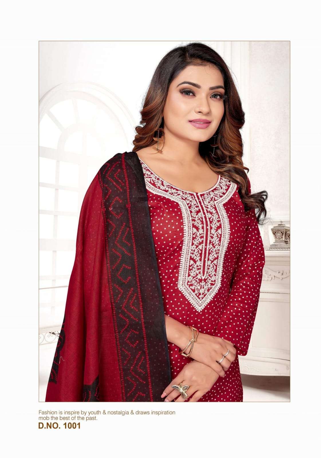 rangoli vol-1 by tara textile 1001-1008 series indian designer cotton suits catalogue manufacturer surat gujarat 