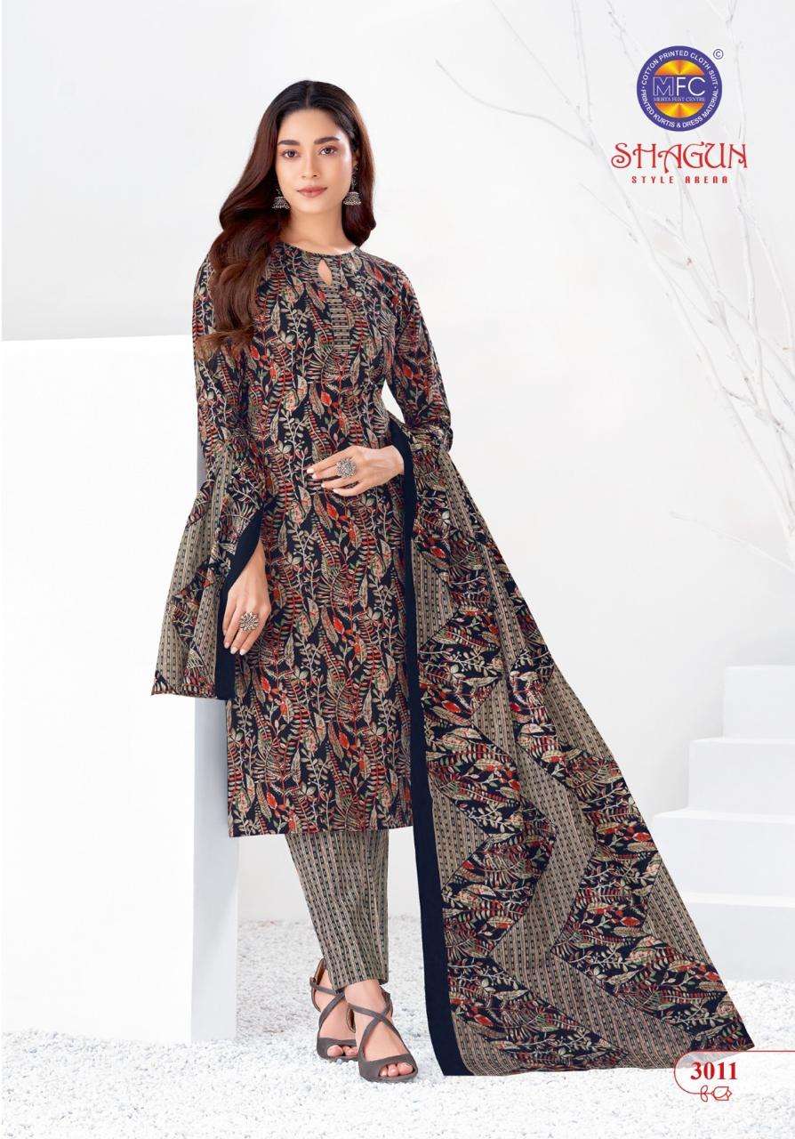 shagun vol-30 by mfc 3001-3006 series indian designer pure cotton salwar kameez catalogue online supplier surat