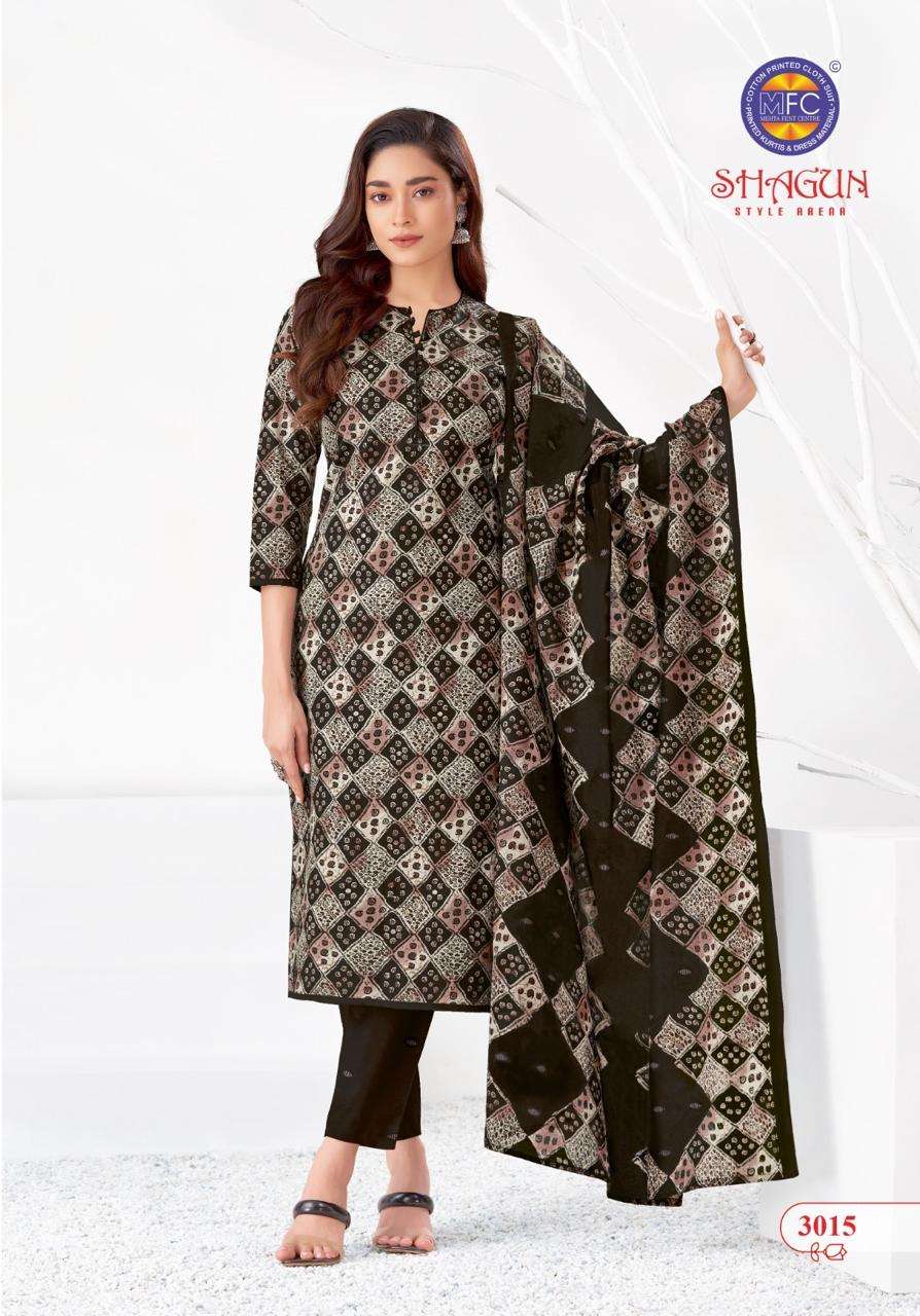 shagun vol-30 by mfc 3001-3006 series indian designer pure cotton salwar kameez catalogue online supplier surat