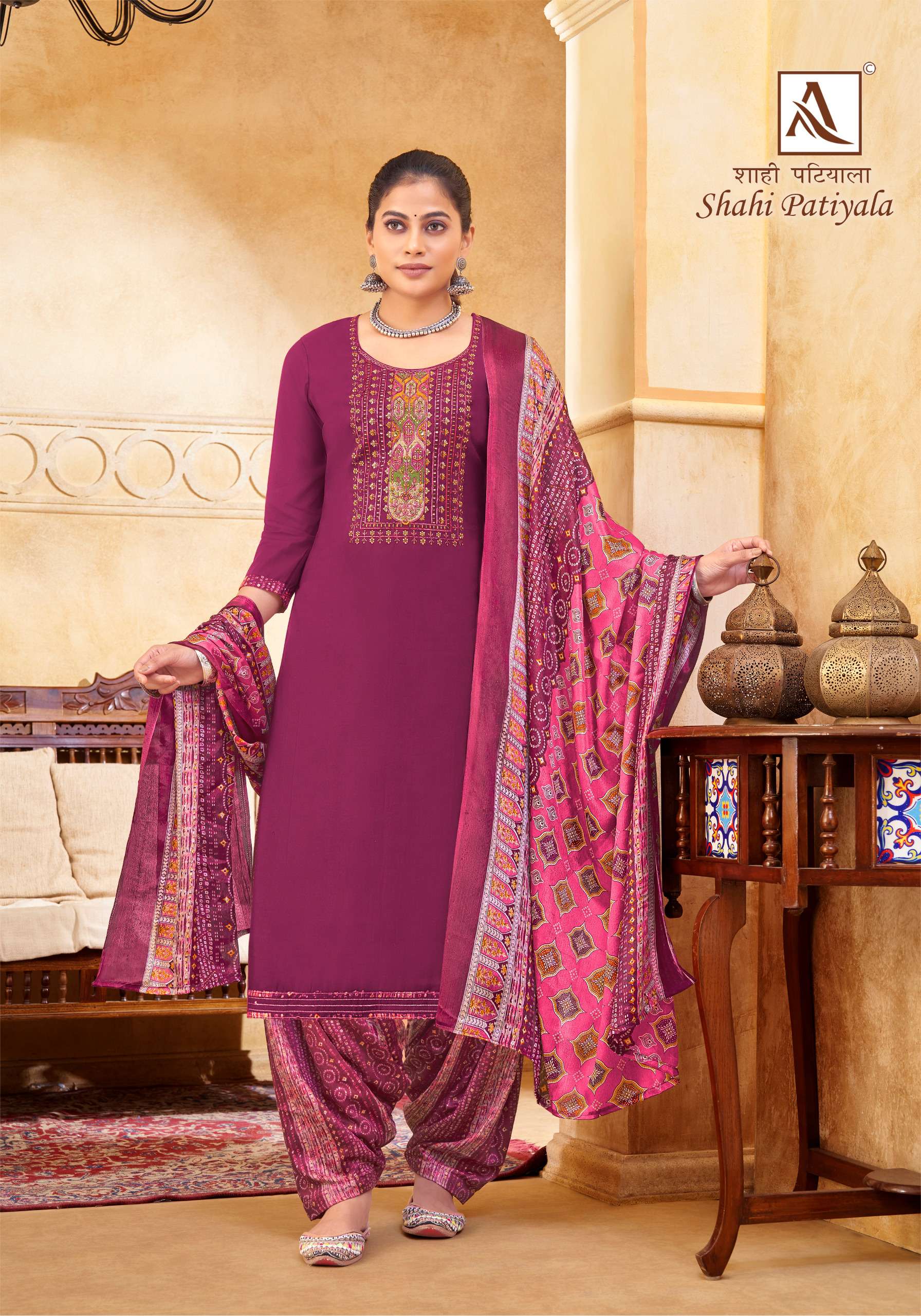 shahi patiyala by alok suit unstich designer trendy salwar suits catalogue online market surat gujarat 