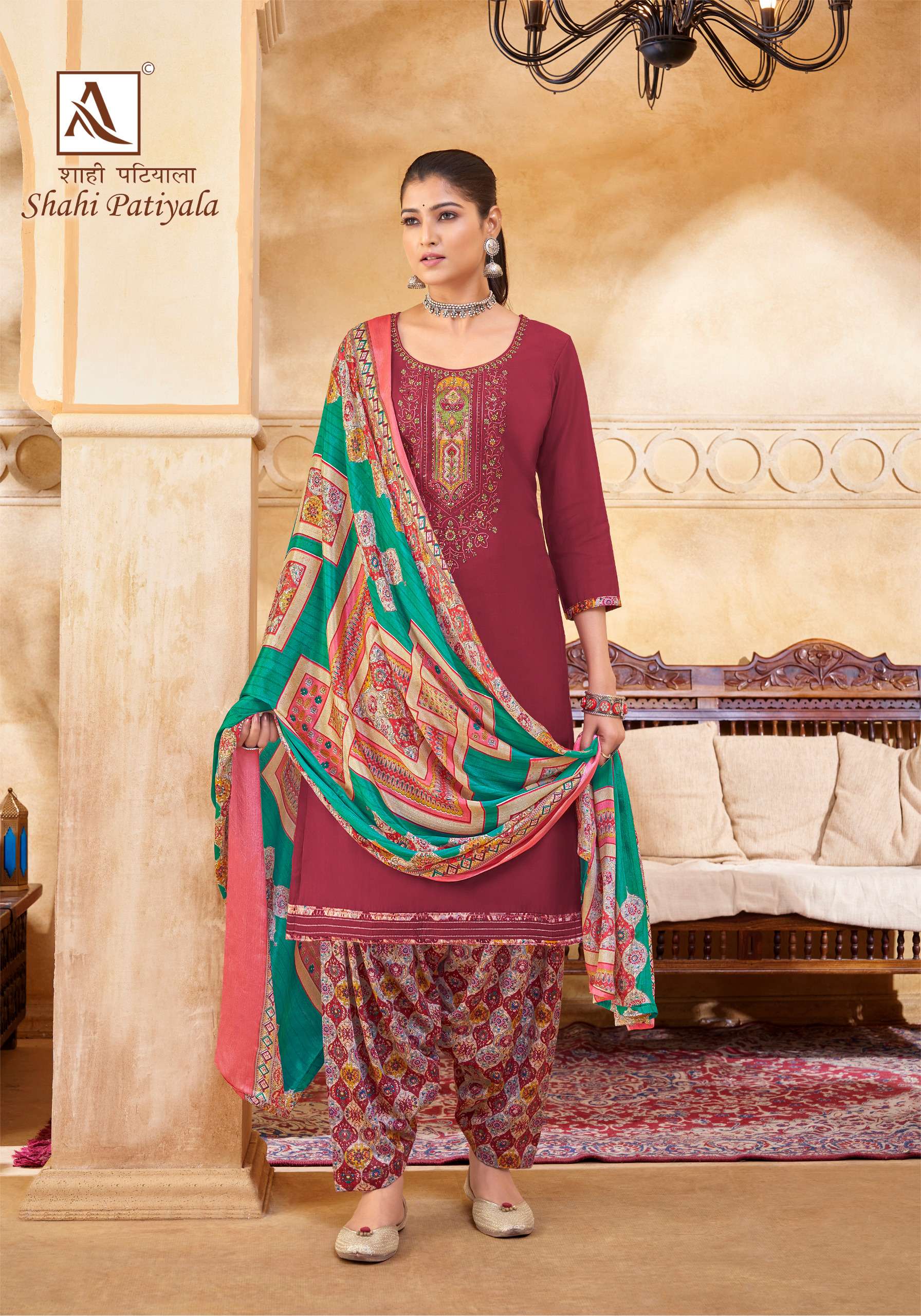 shahi patiyala by alok suit unstich designer trendy salwar suits catalogue online market surat gujarat 