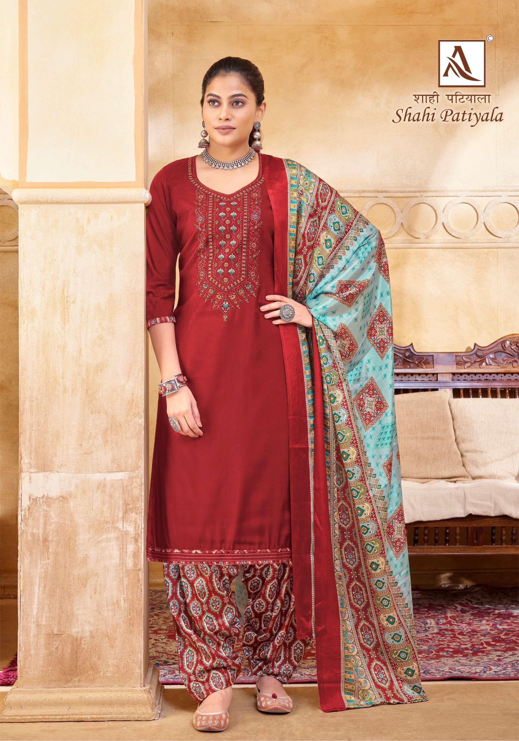 shahi patiyala by alok suit unstich designer trendy salwar suits catalogue online market surat gujarat 