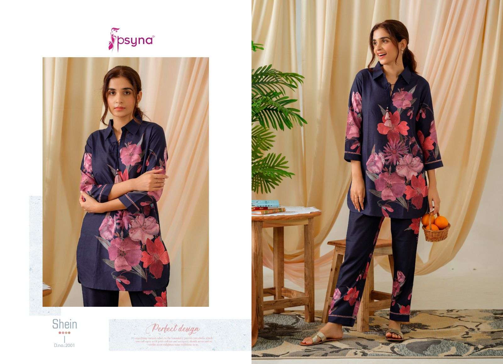 shein vol-2 by psyna 1001-1006 series poly linen designer kurtis set catalogue online shopping surat gujarat 