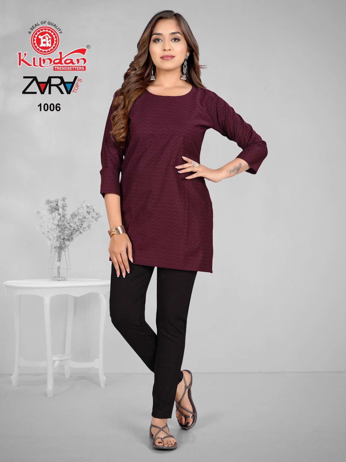 zara by kundan daily wear designer short tops catalogue online supplier surat gujarat 