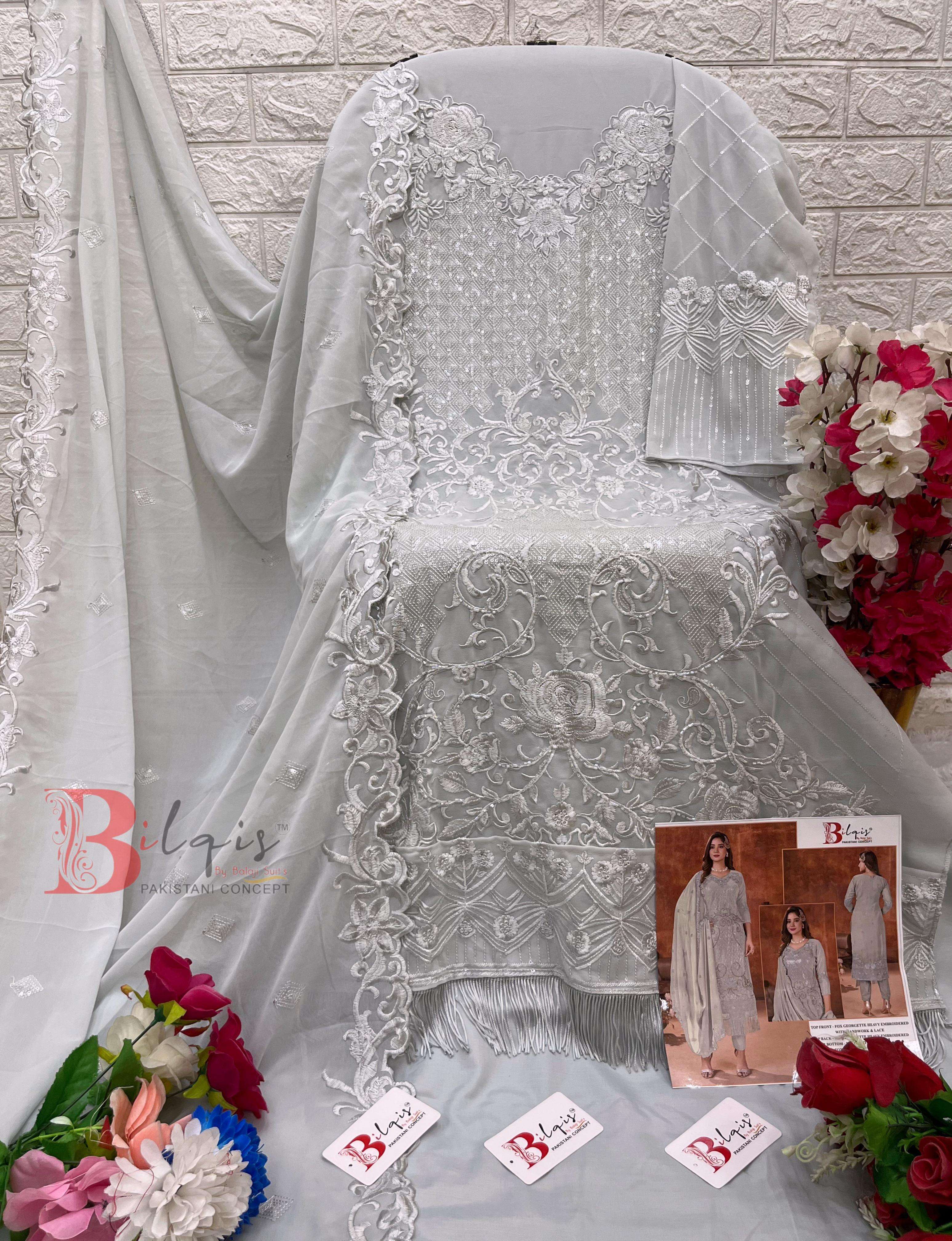 bilqis b-14 e to h stylish look designer embroidered pakistani suits catalogue online shopping surat gujarat