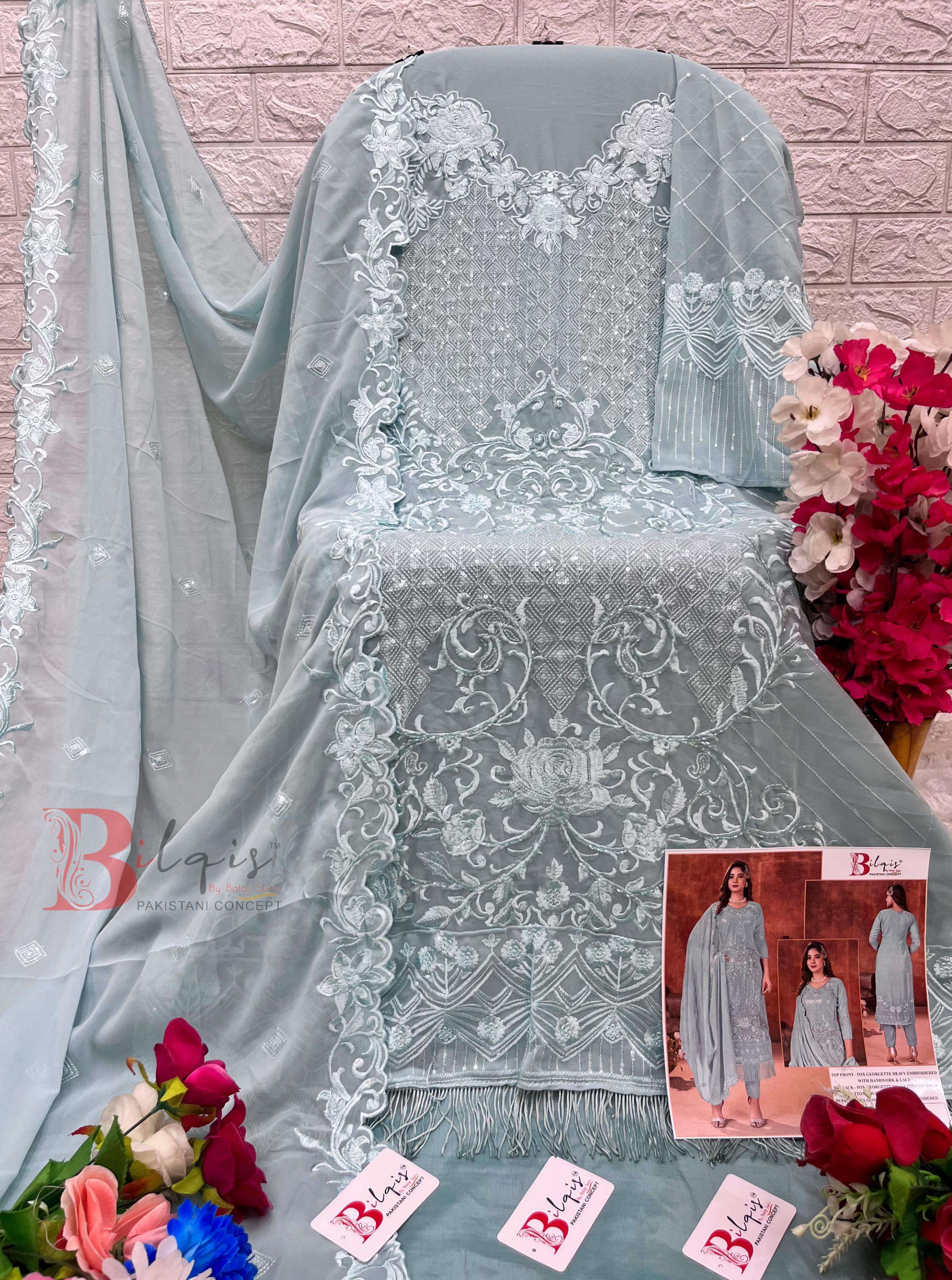 bilqis b-14 e to h stylish look designer embroidered pakistani suits catalogue online shopping surat gujarat