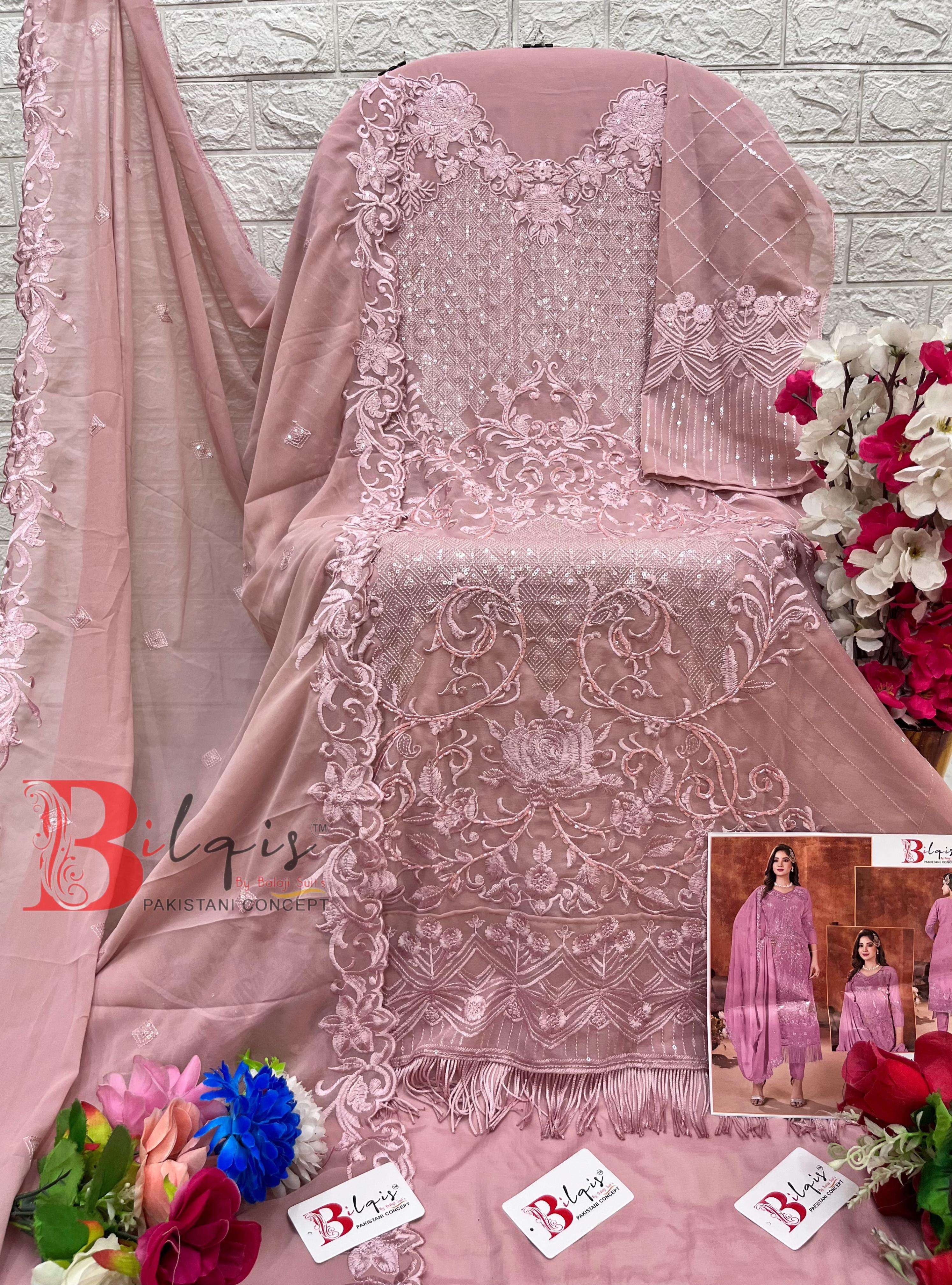bilqis b-14 e to h stylish look designer embroidered pakistani suits catalogue online shopping surat gujarat