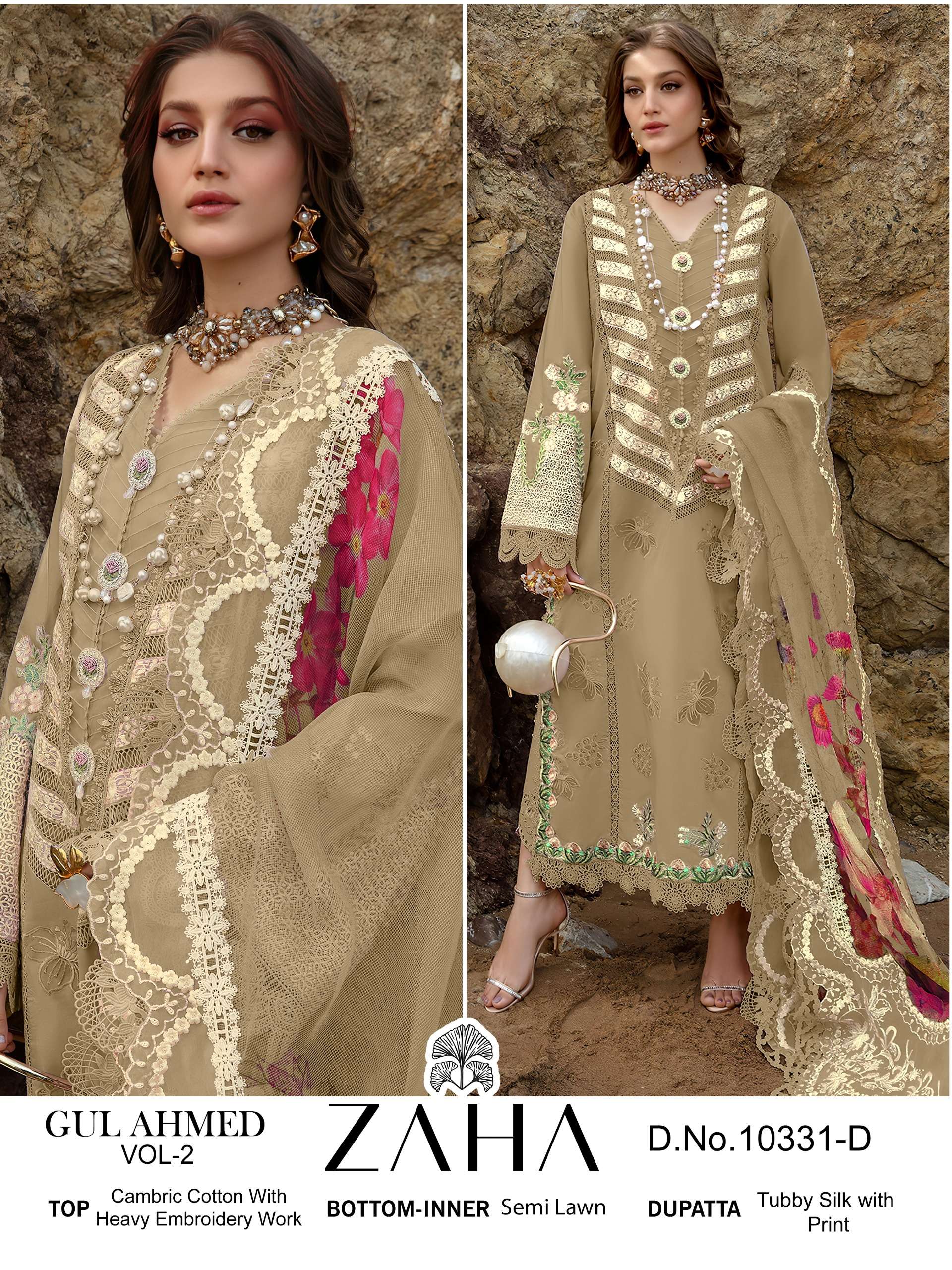 gul ahmed vol 2 by zaha exclusive designer pakistani salwar suits catalogue surat gujarat