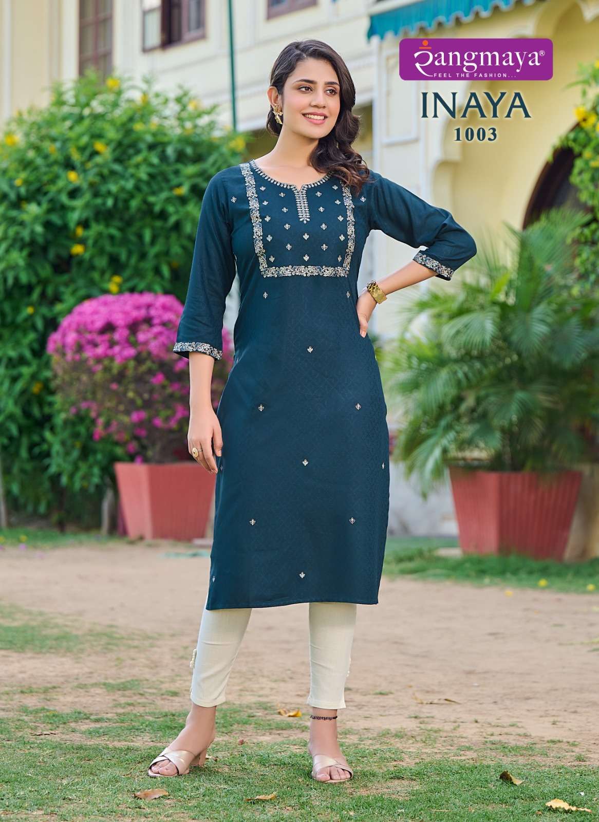 inaya by rangmaya dialy wear designer kurtis catalogue wholesale price surat gujarat