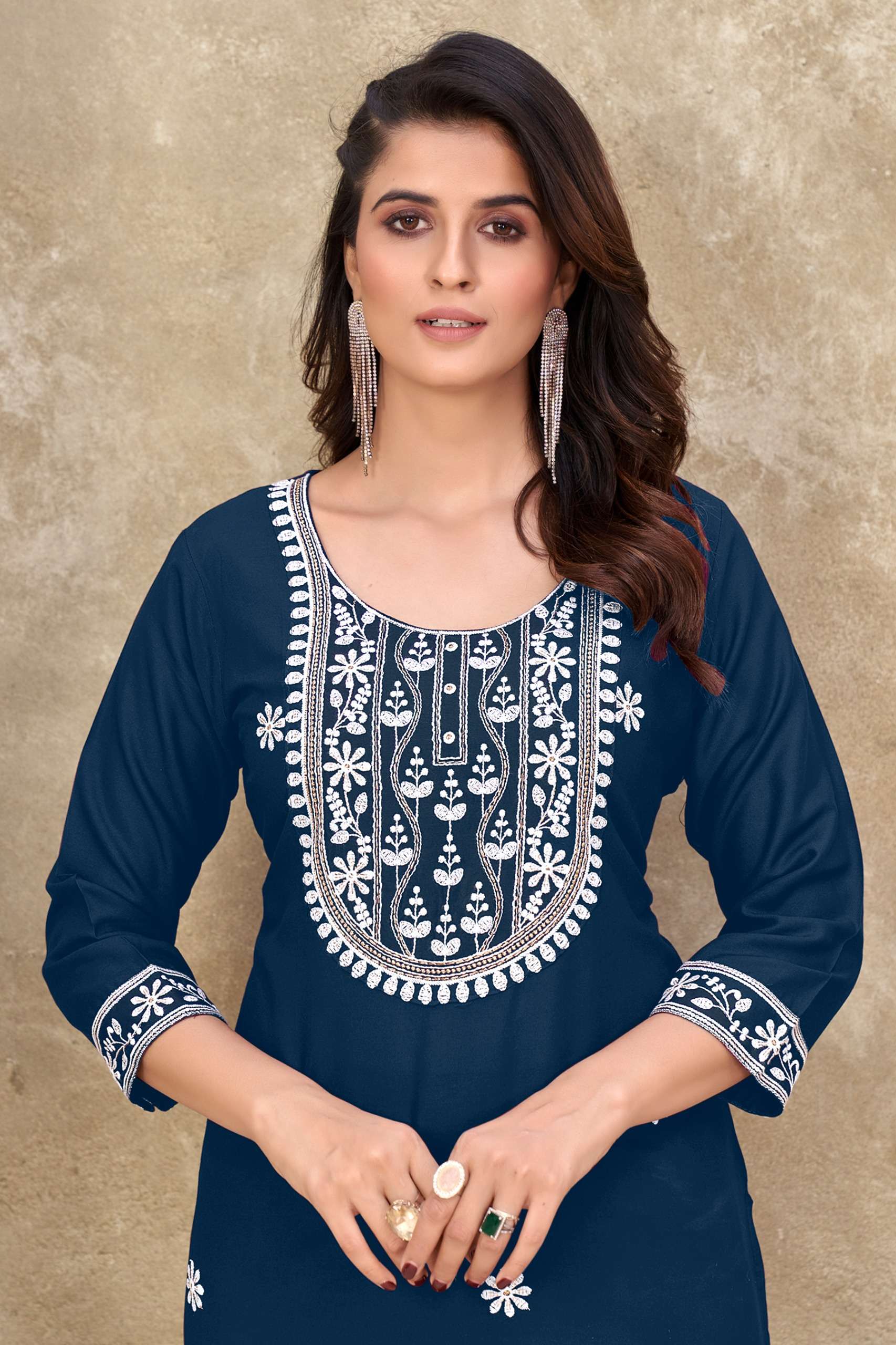 kalyani by banwery 1001-1006 series trendy designer kurtis catalogue manufacturer surat gujarat