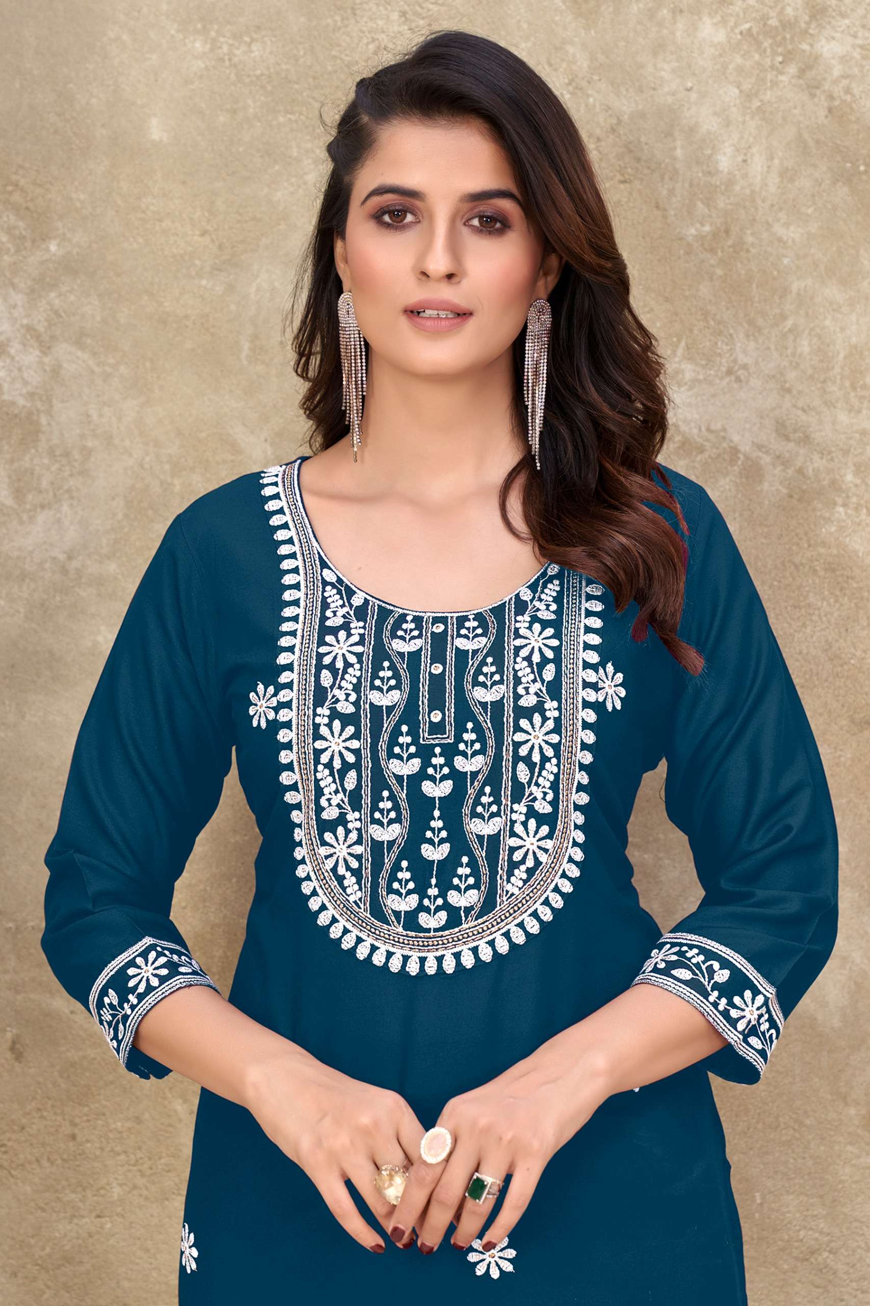 kalyani by banwery 1001-1006 series trendy designer kurtis catalogue manufacturer surat gujarat