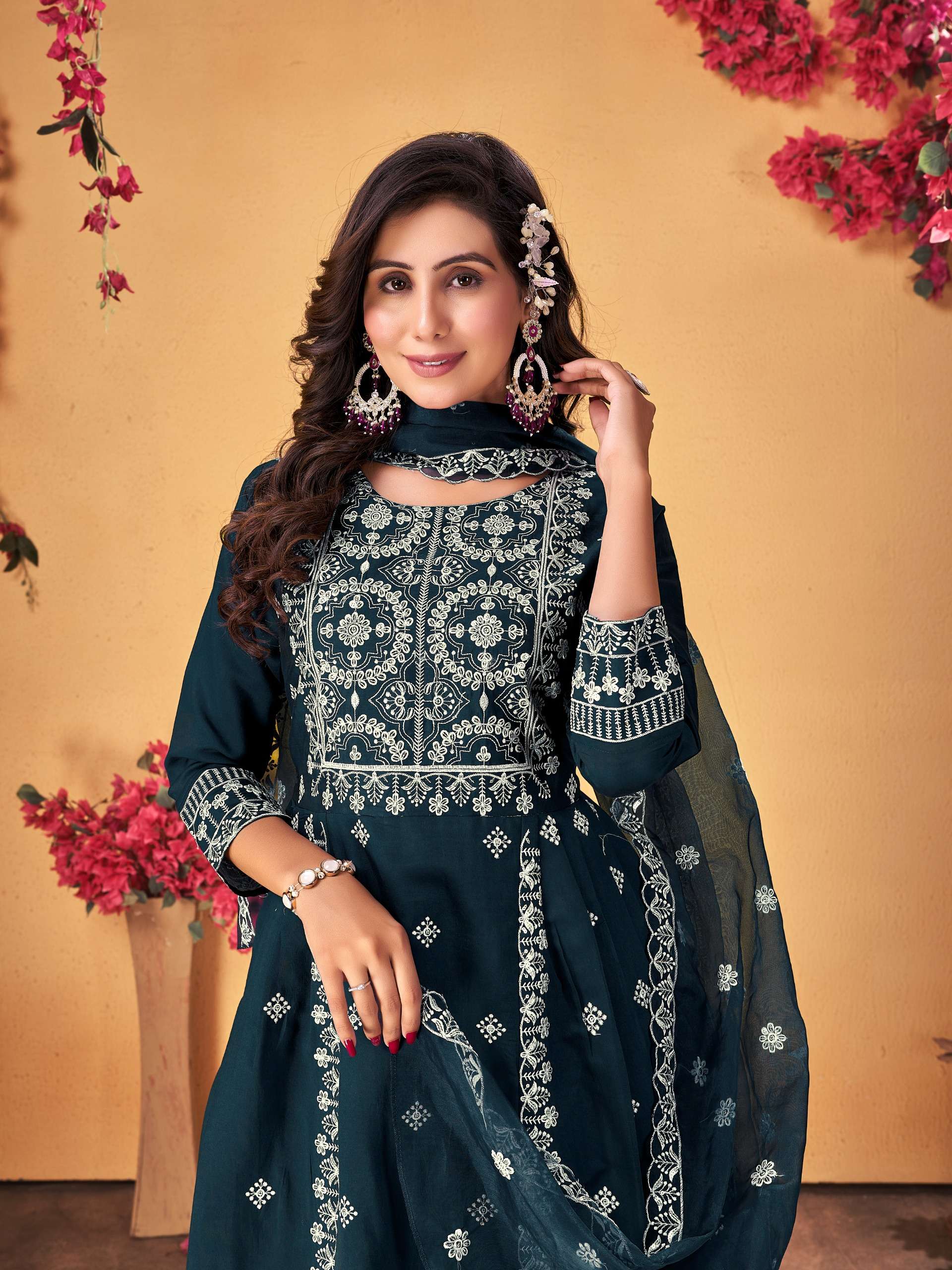 krishna trendz sumer fastival vol 1 1001-1006 series designer roman silk ready made party wear suits catalogue wholesale dealer 