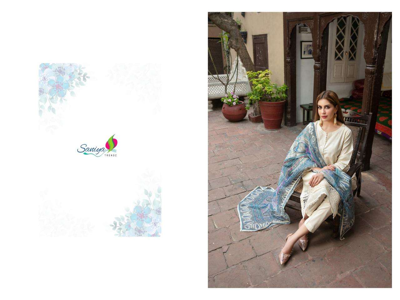 maria b chikankari vol-24 by saniya trendz 27001-27003 series cotton designer pakistani suits catalogue surat gujarat 