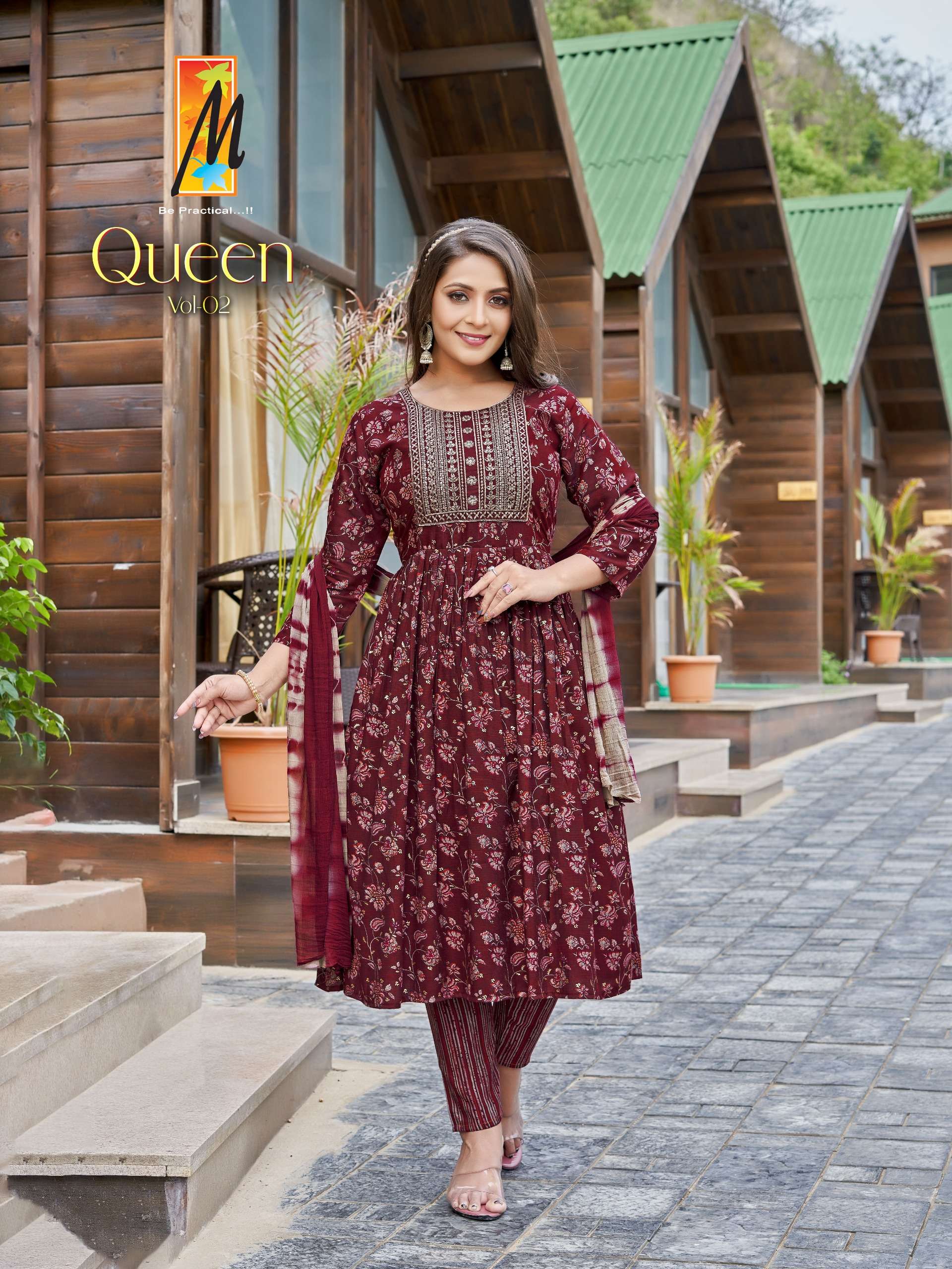 master queen vol 2 beautiful designer ghera kurtis catalogue online shopping surat gujarat