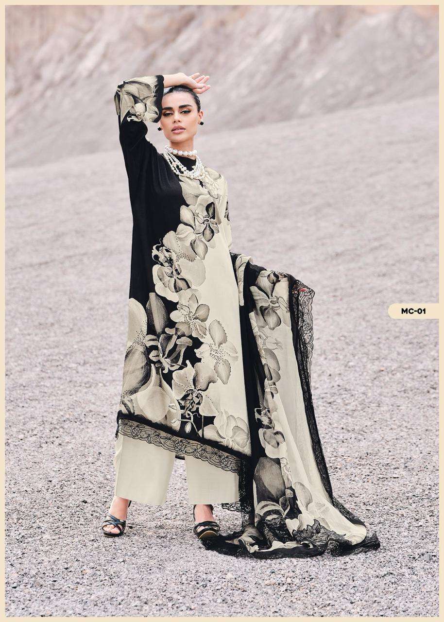 monochrome by varsha fashion viscose muslin designer salwar kameez catalogue manufacturer surat gujarat 