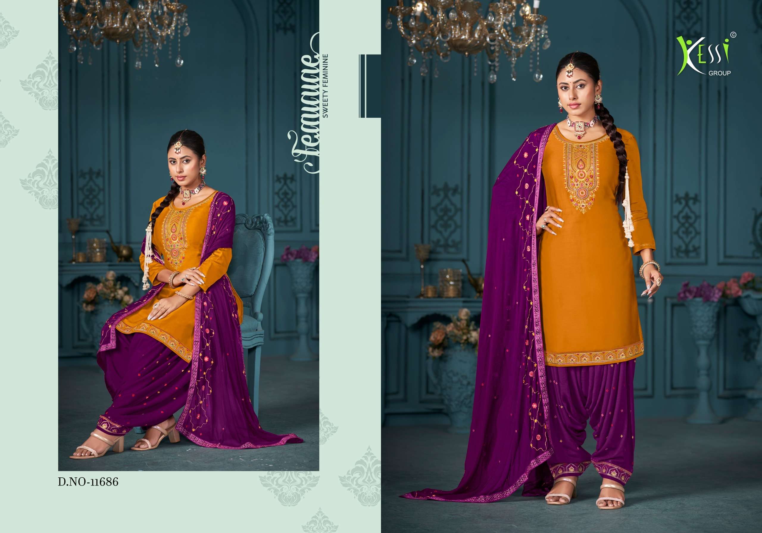 patiala house vol-99 by kessi fabrics 11681-11686 series indian designer salwar kameez catalogue online dealer surat gujarat 