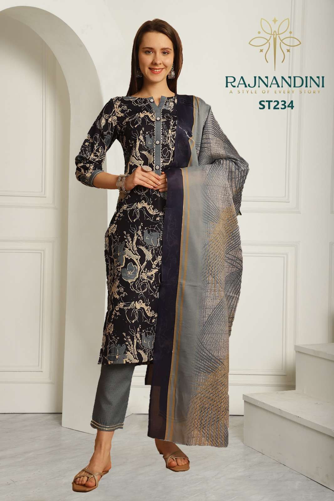 rajnandini vamika indo cotton ready made summer salwar kameez catalogue wholesale price surat 