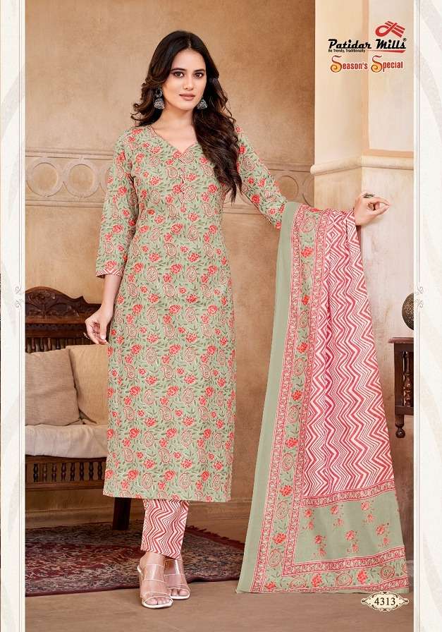 season special vol-43 by patidar mills 4301-4316 series trendy designer salwar suits catalogue wholesaler surat gujarat 