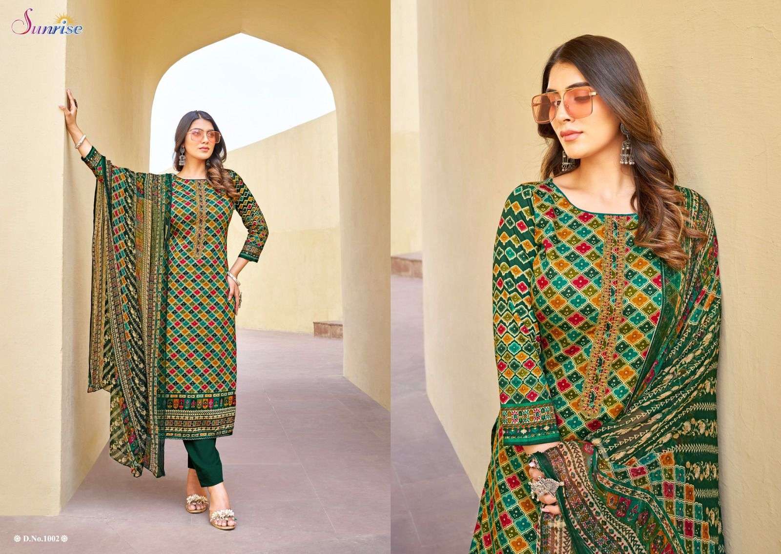 sheila by sunrise creation 1001-1008 series trendy designer salwar kameez catalogue manufacturer surat gujarat 