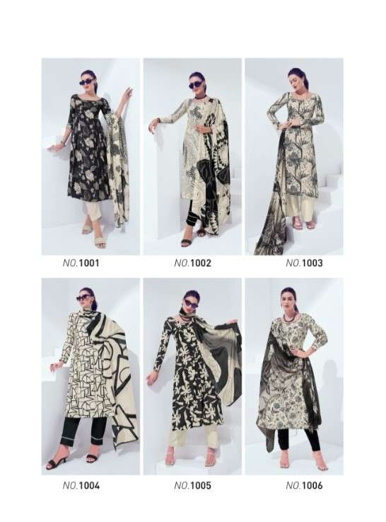 solene by fida 1001-1006 series digital print designer dress material catalogue wholesaler price surat gujarat 