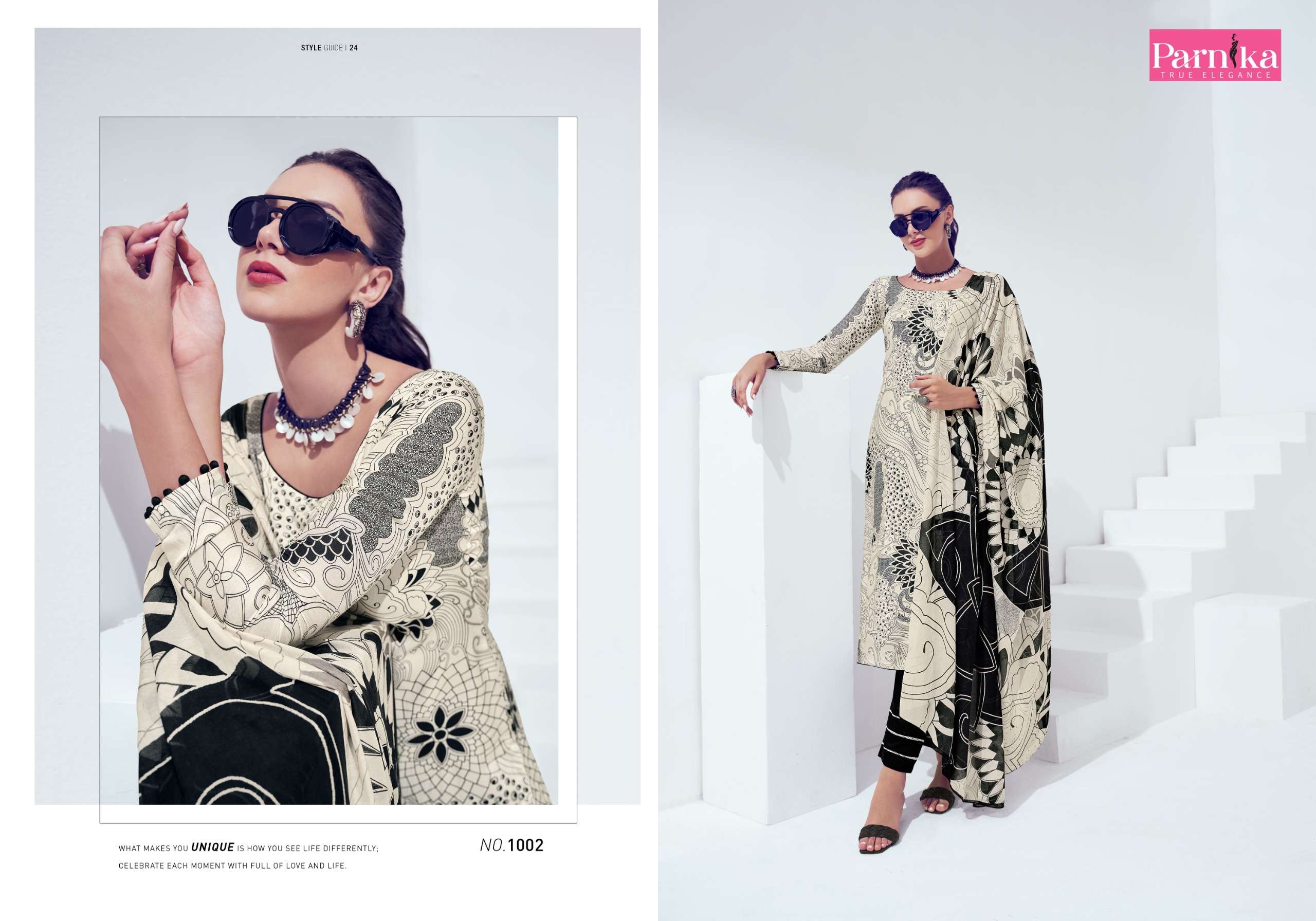 solene by fida 1001-1006 series digital print designer dress material catalogue wholesaler price surat gujarat 