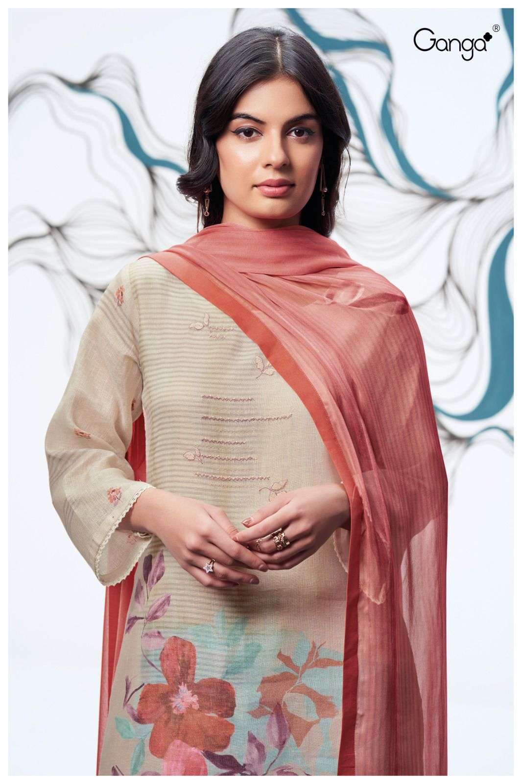 Pure linen dress material top