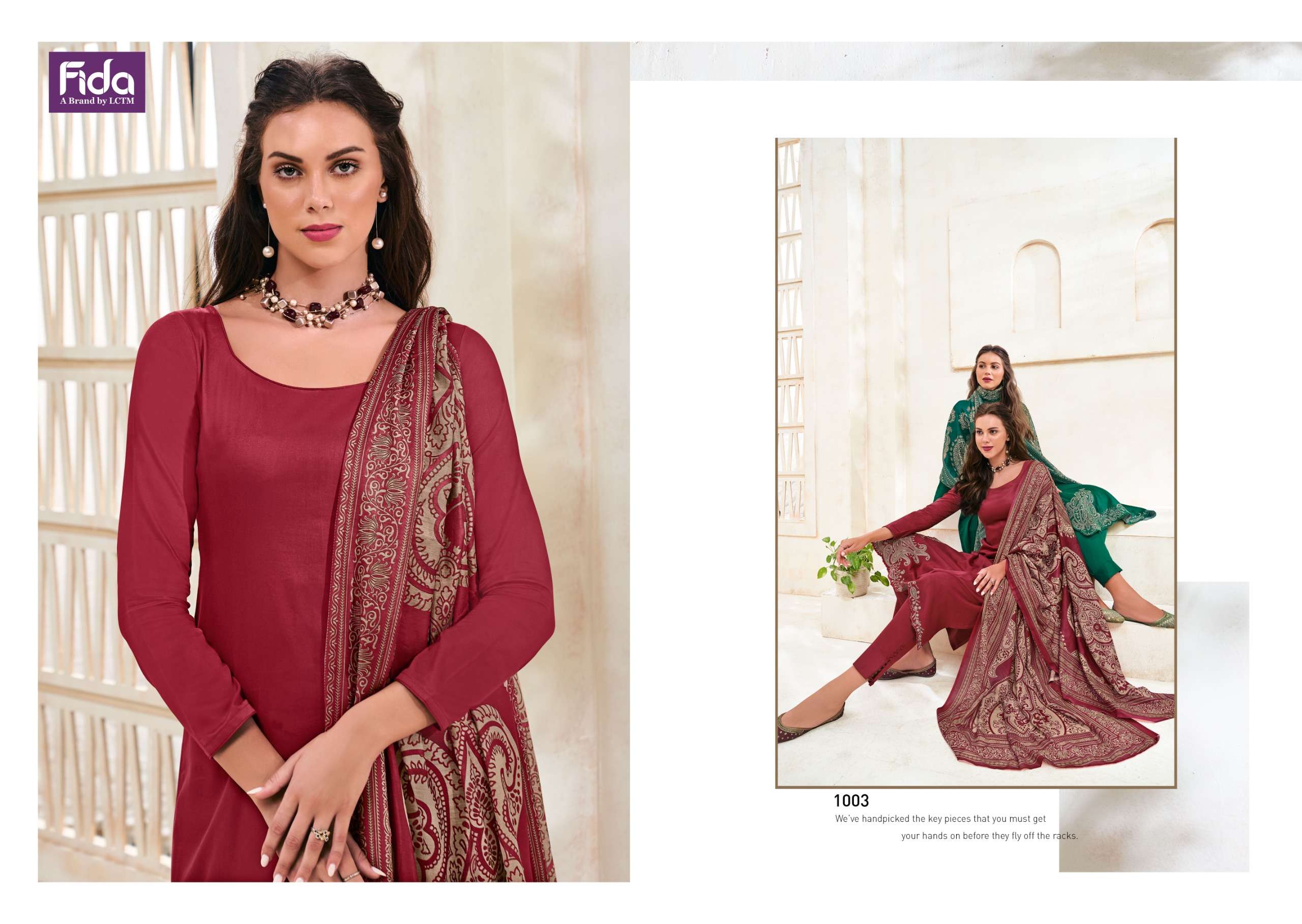 zahavi by fida 1001-1006 series trendy designer salwar suits catalogue online supplier surat gujarat 