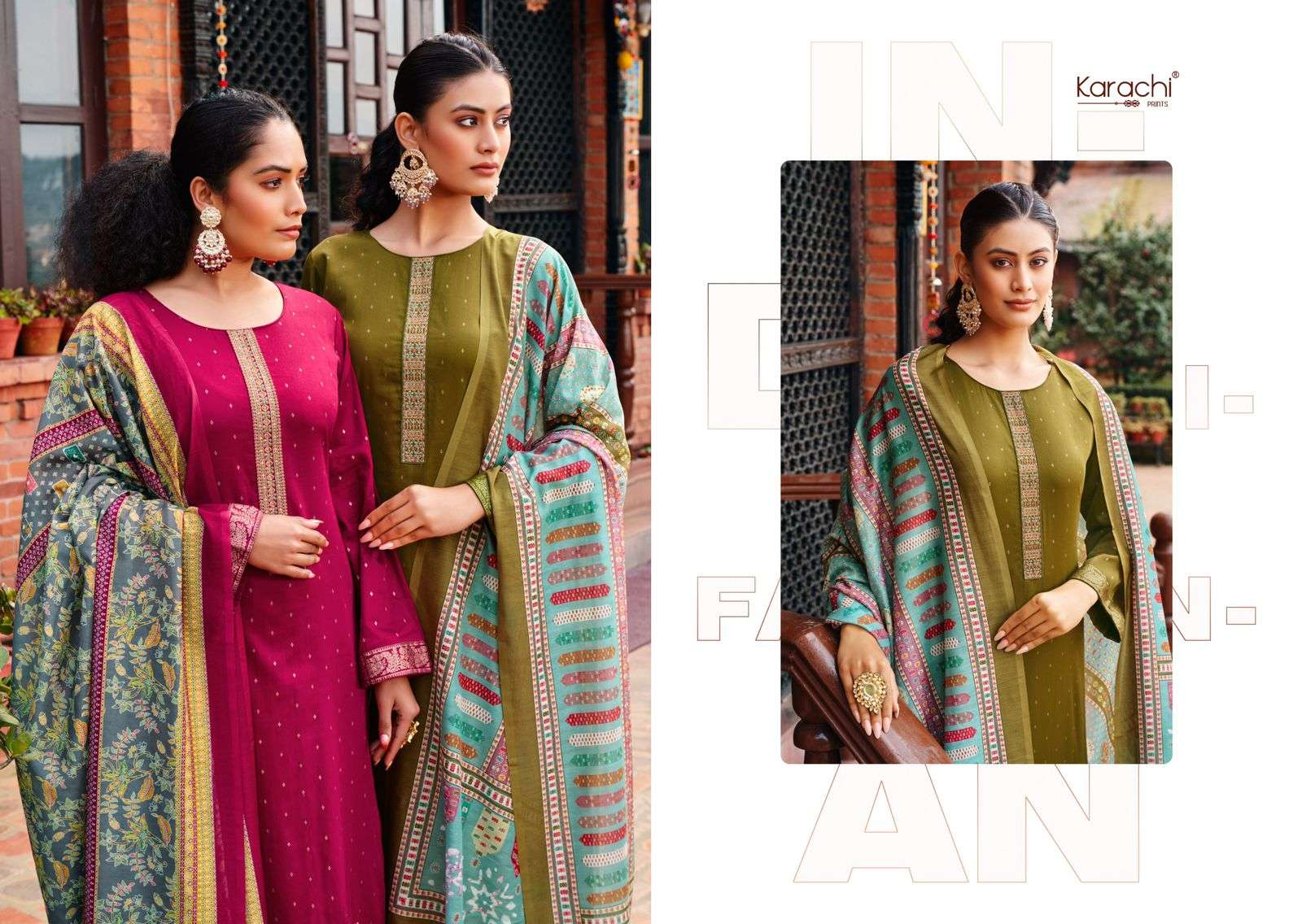 fitoor by karachi prints 2201-2206 series jam satin designer salwar kameez catalogue online purchasing surat gujarat 