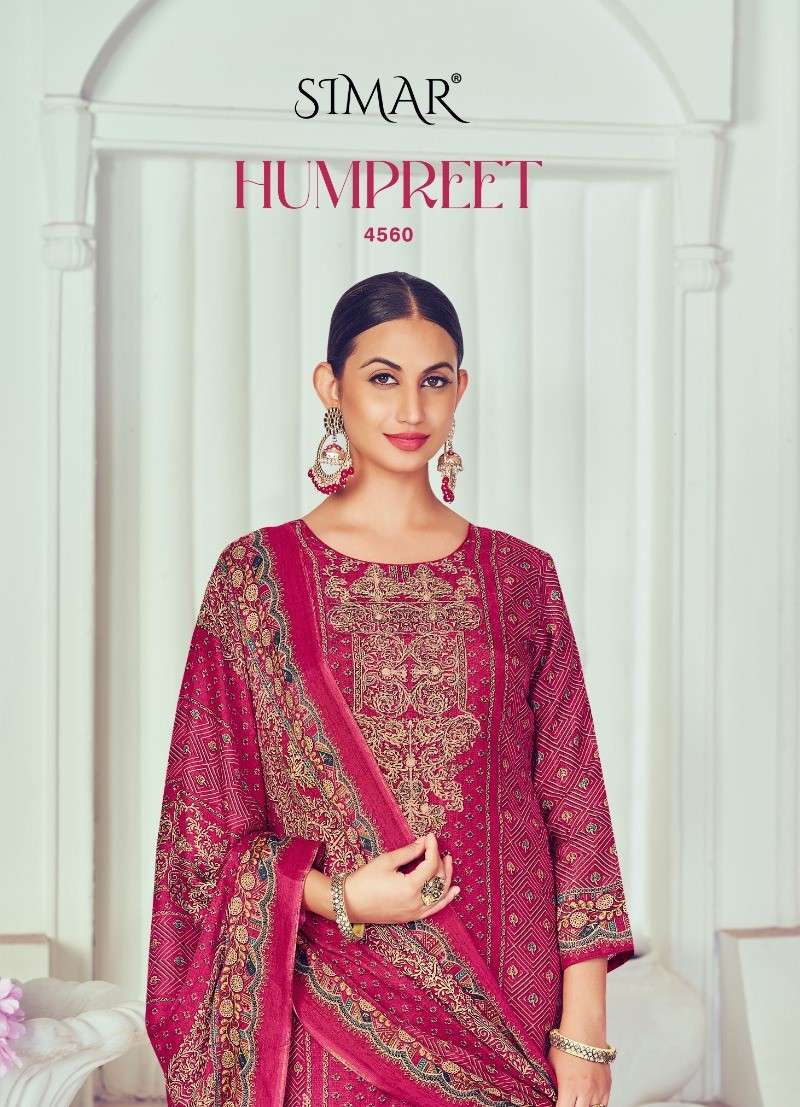 humpreet by glossy digital print with handwork designer party wear dress material catalogue manufacturer surat gujarat 