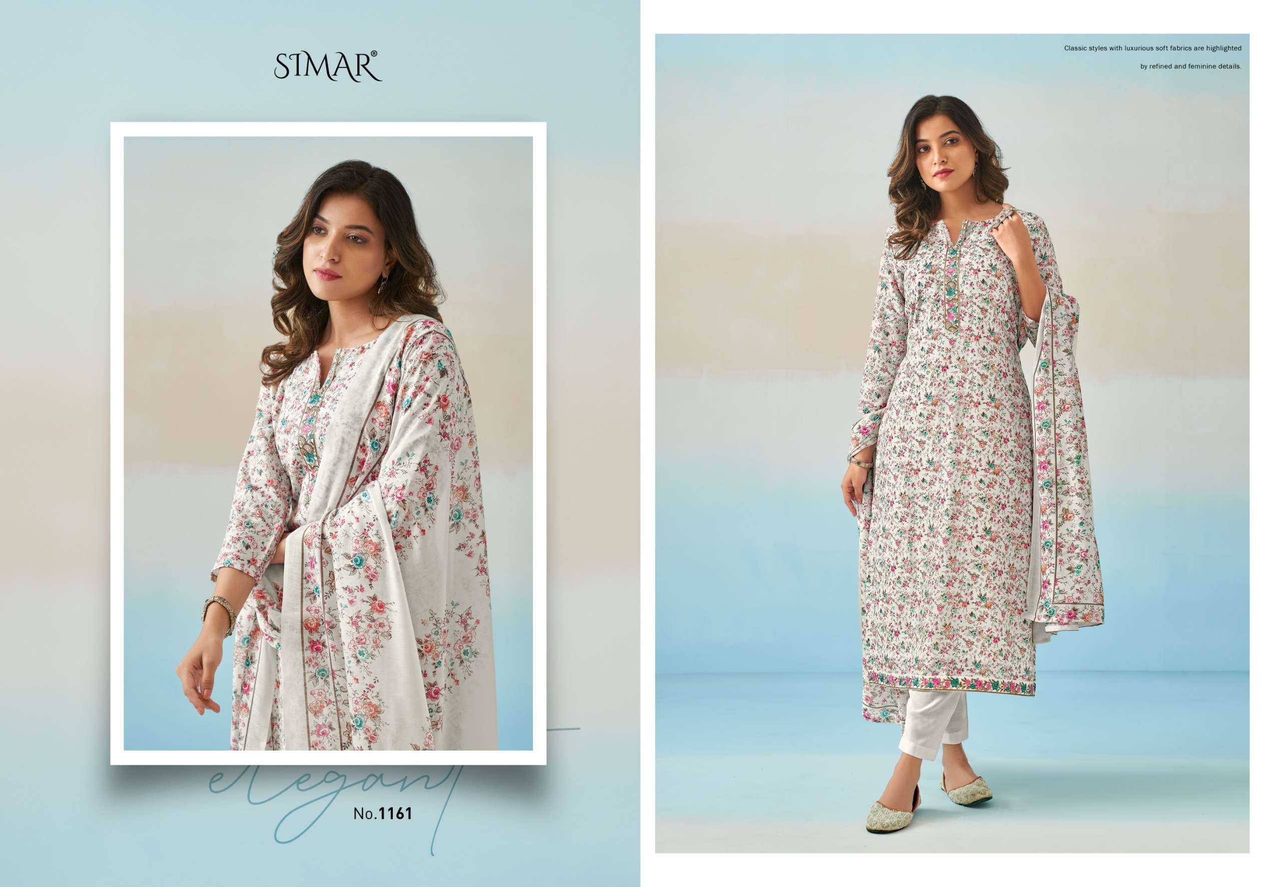 ishara by glossy 1161-1166 series indian designer cotton suits catalogue online purchasing surat gujarat 