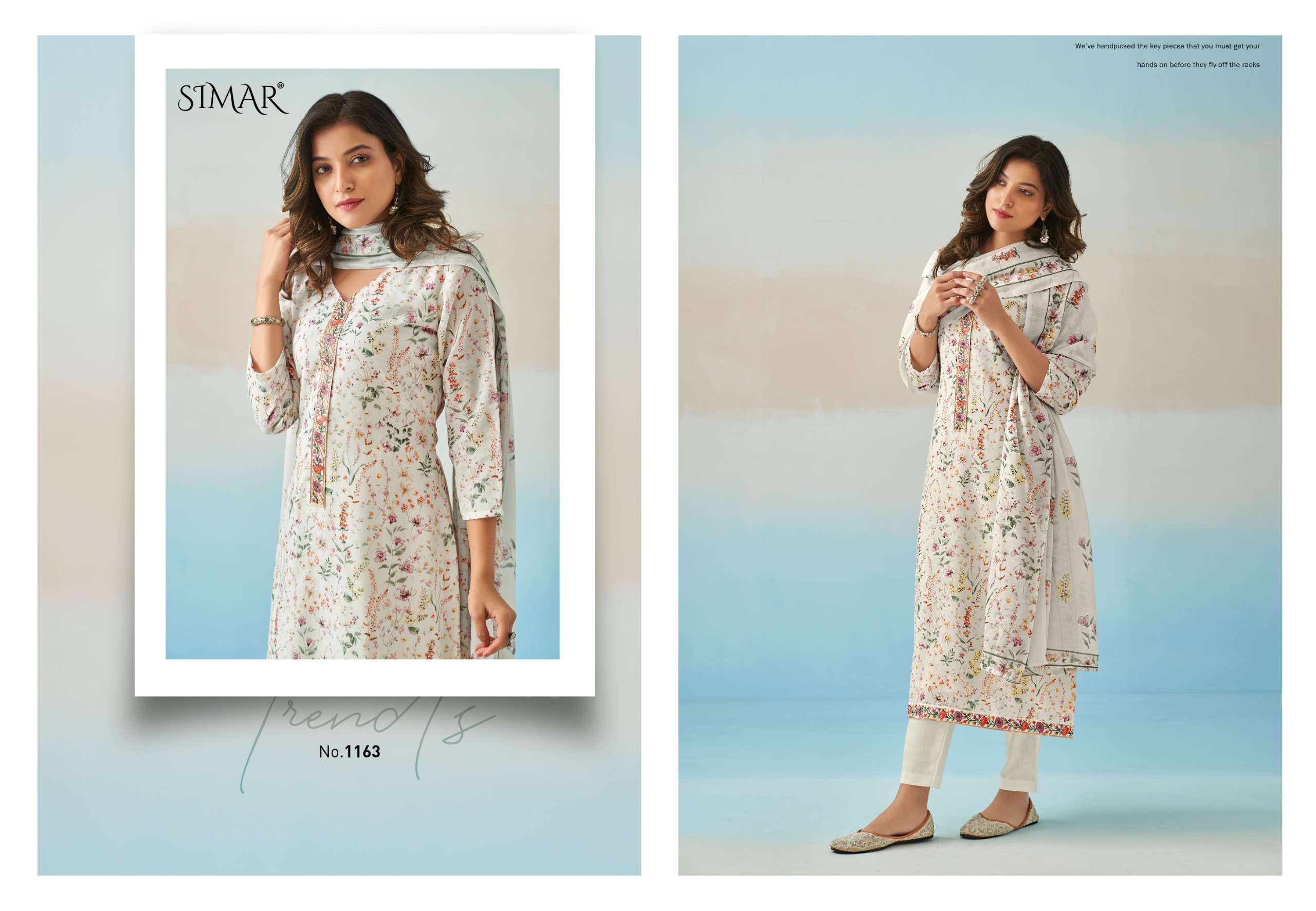 ishara by glossy 1161-1166 series indian designer cotton suits catalogue online purchasing surat gujarat 