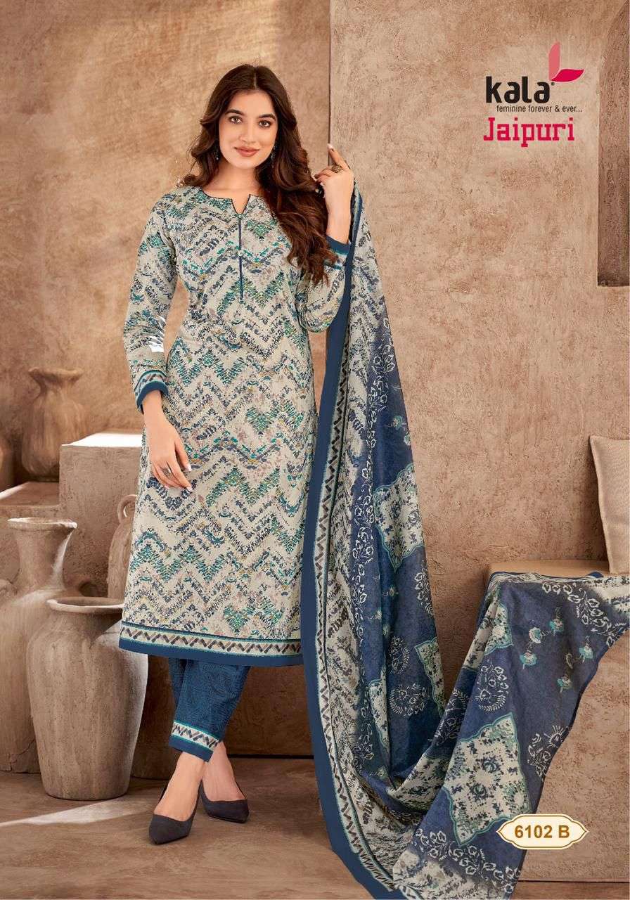 jaipuri vol-5 by tarika creation 6101-6112 series indian designer salwar suits catalogue online dealer surat gujarat 