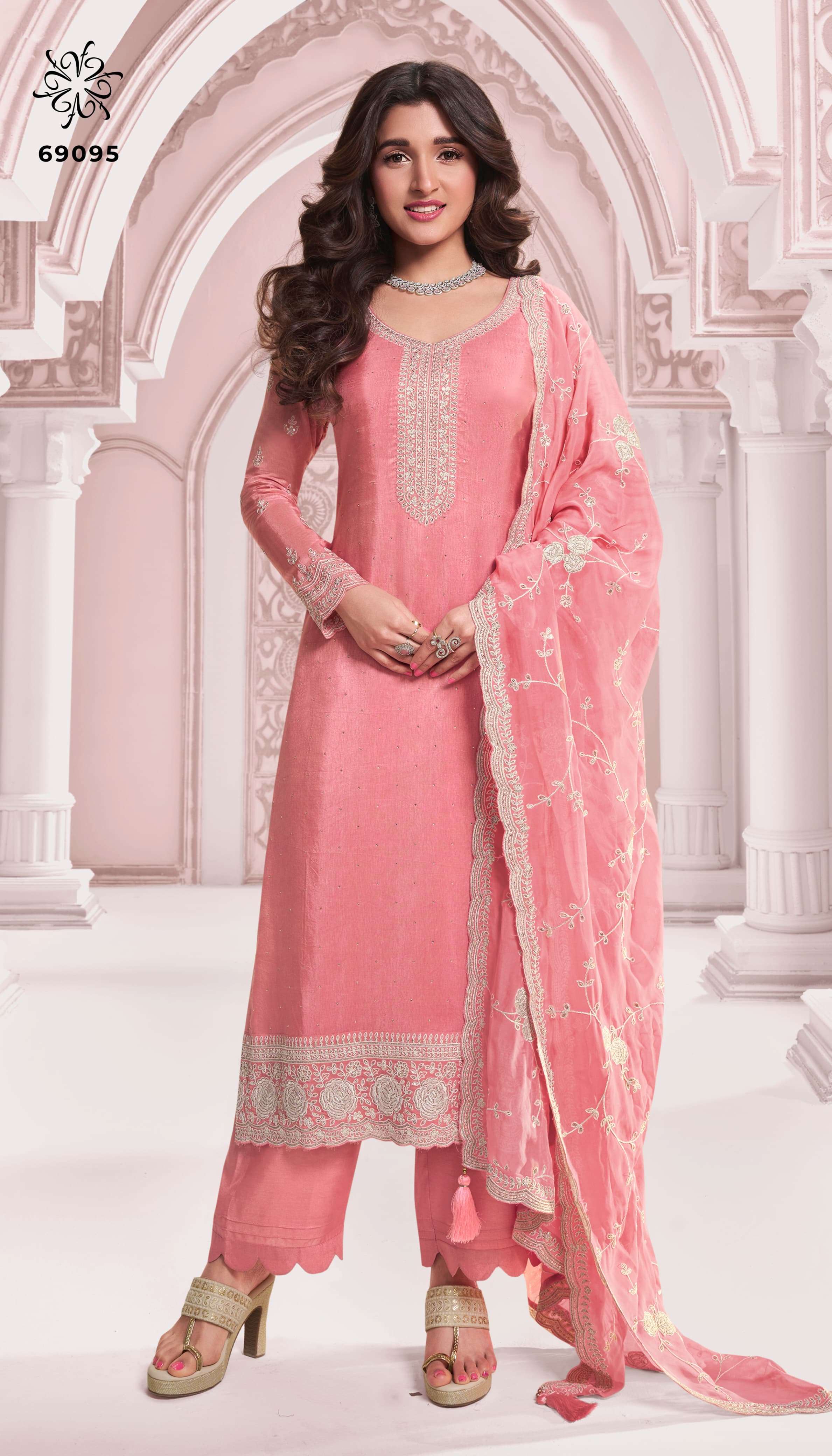 kavya by vinay fashion 69091-69096 series heavy designer indian party wear suits catalogue manufacturer surat gujarat 