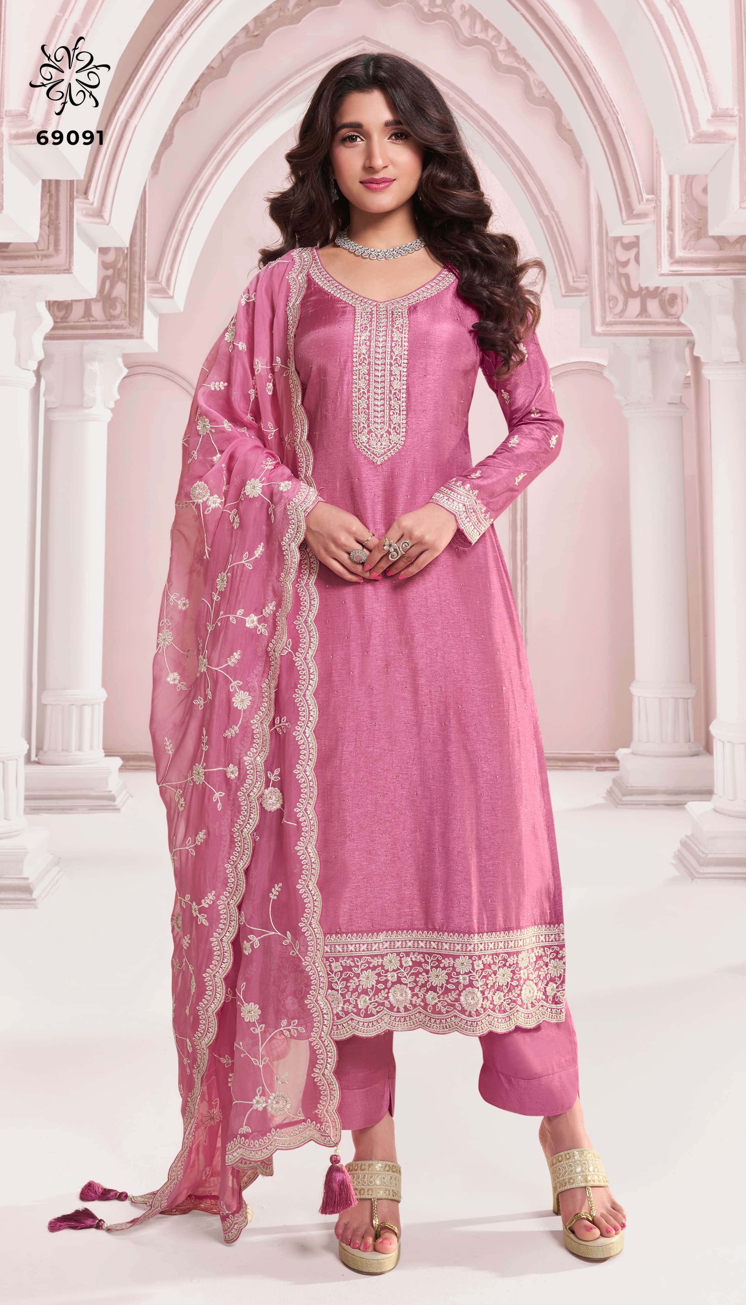kavya by vinay fashion 69091-69096 series heavy designer indian party wear suits catalogue manufacturer surat gujarat 