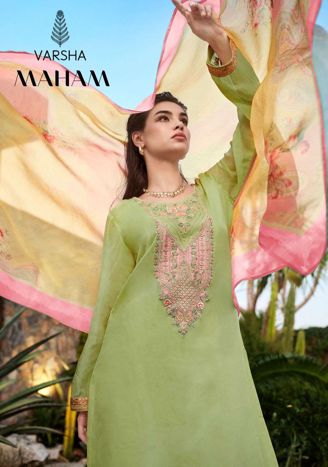 maham by varsha fashion 71-74 series exclusive designer dress material catalogue wholesale price surat gujarat 