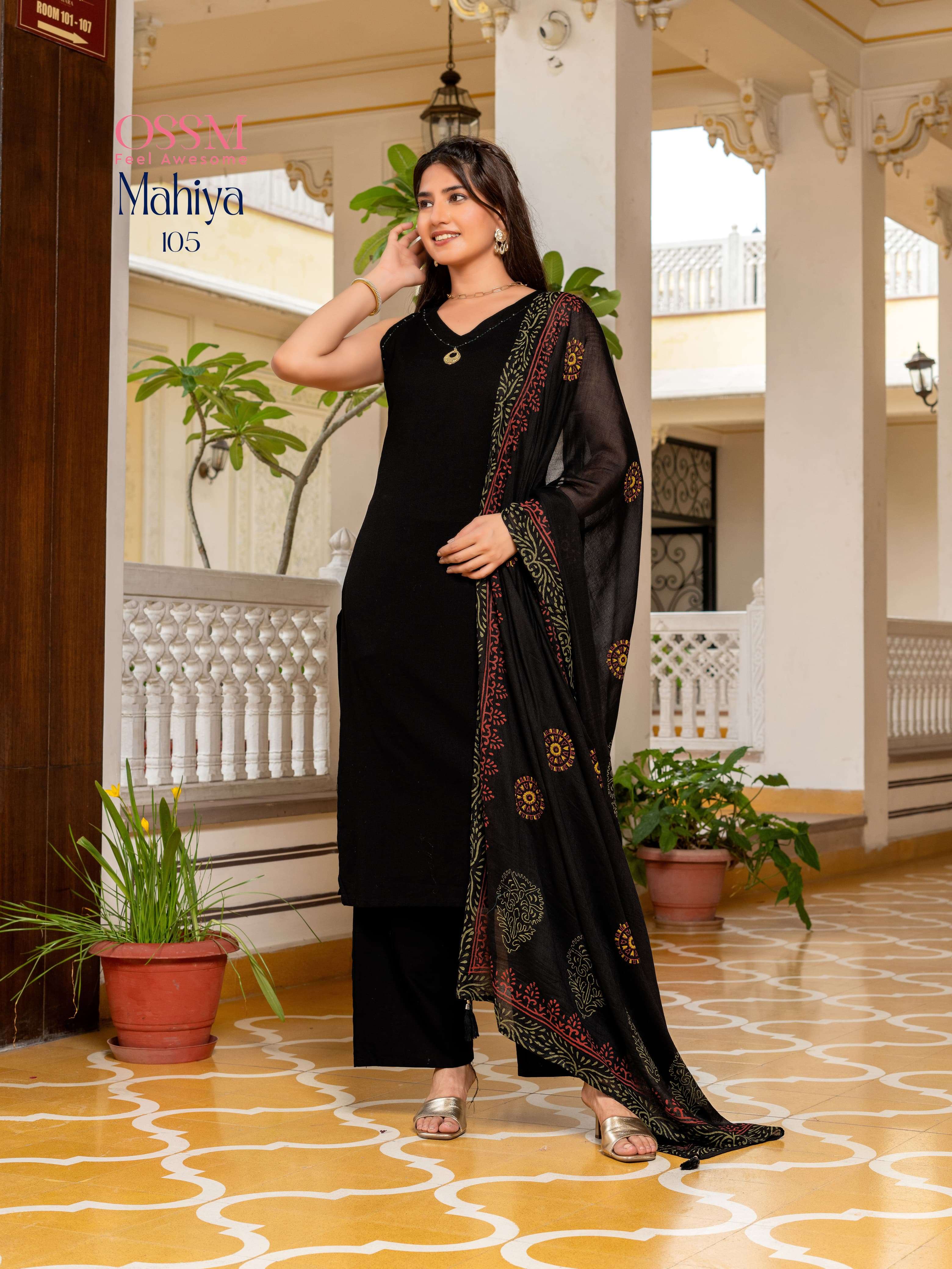 mahiya by ossm designer premium cotton festive wear cord set wholesale collection surat gujarat 