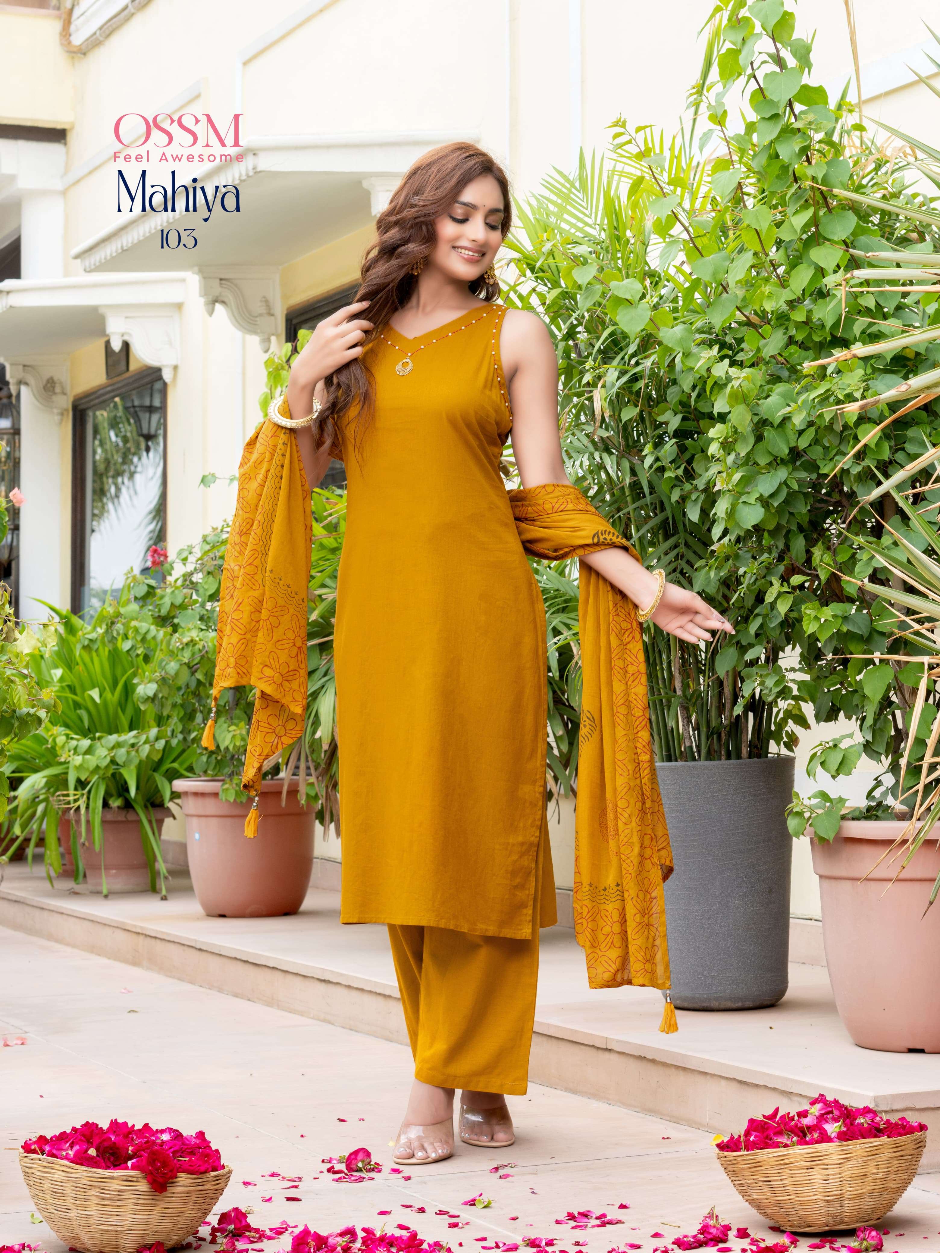 mahiya by ossm designer premium cotton festive wear cord set wholesale collection surat gujarat 