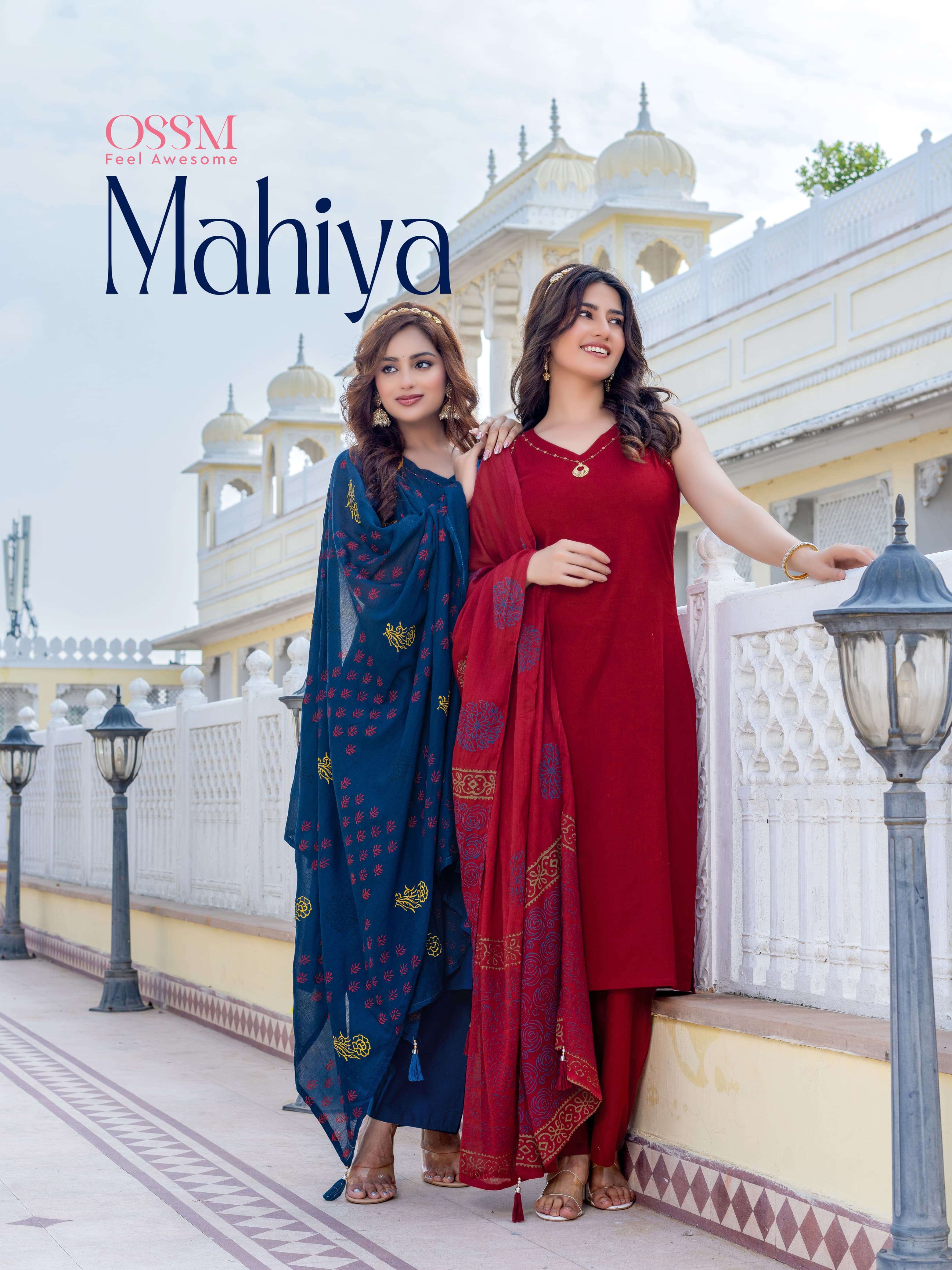 mahiya by ossm designer premium cotton festive wear cord set wholesale collection surat gujarat 